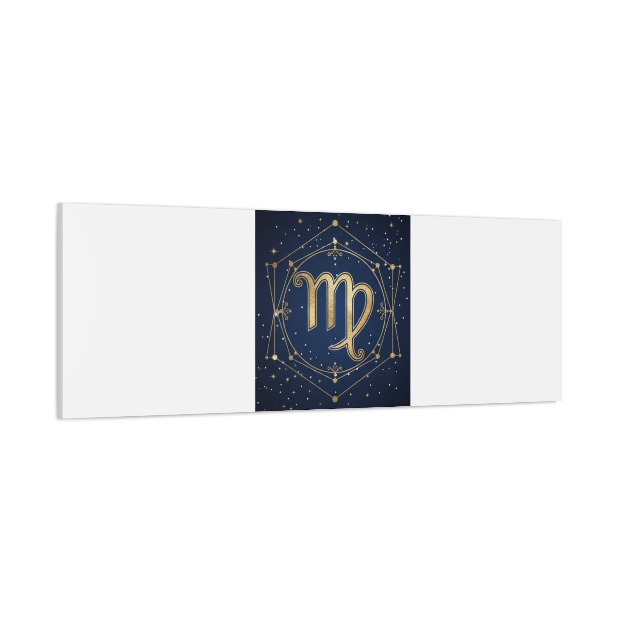 Virgo Zodiac Canvas, Astrology Art Print | Celestial Constellation Wall Decor