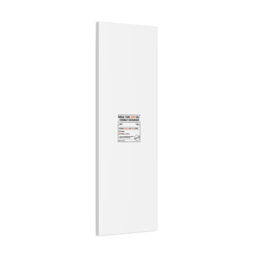 Office Sign Parody Canvas, Workplace Humor Notice Typography | Desk Wall Art