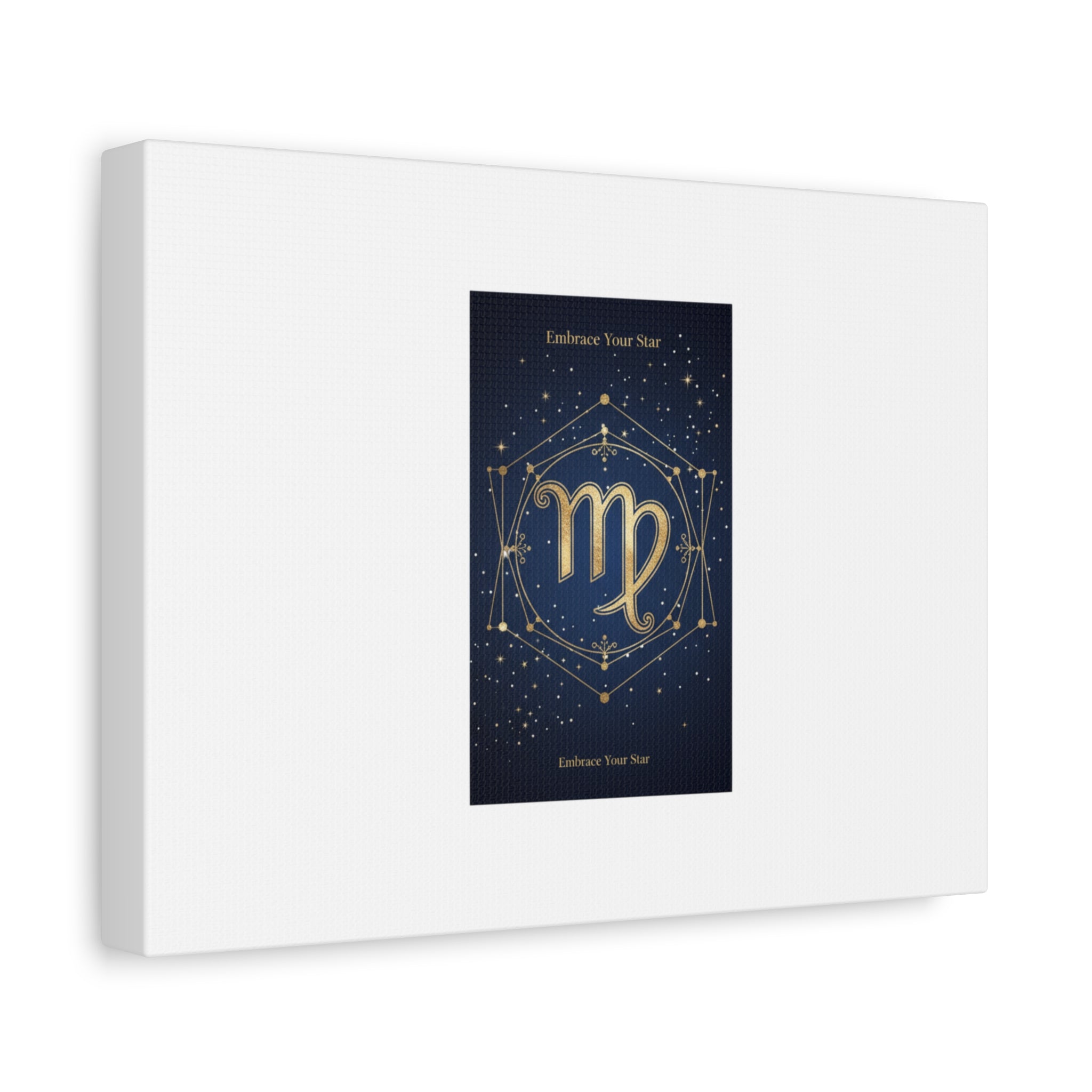 Virgo Zodiac Canvas, Astrology Art Print | Celestial Constellation Wall Decor