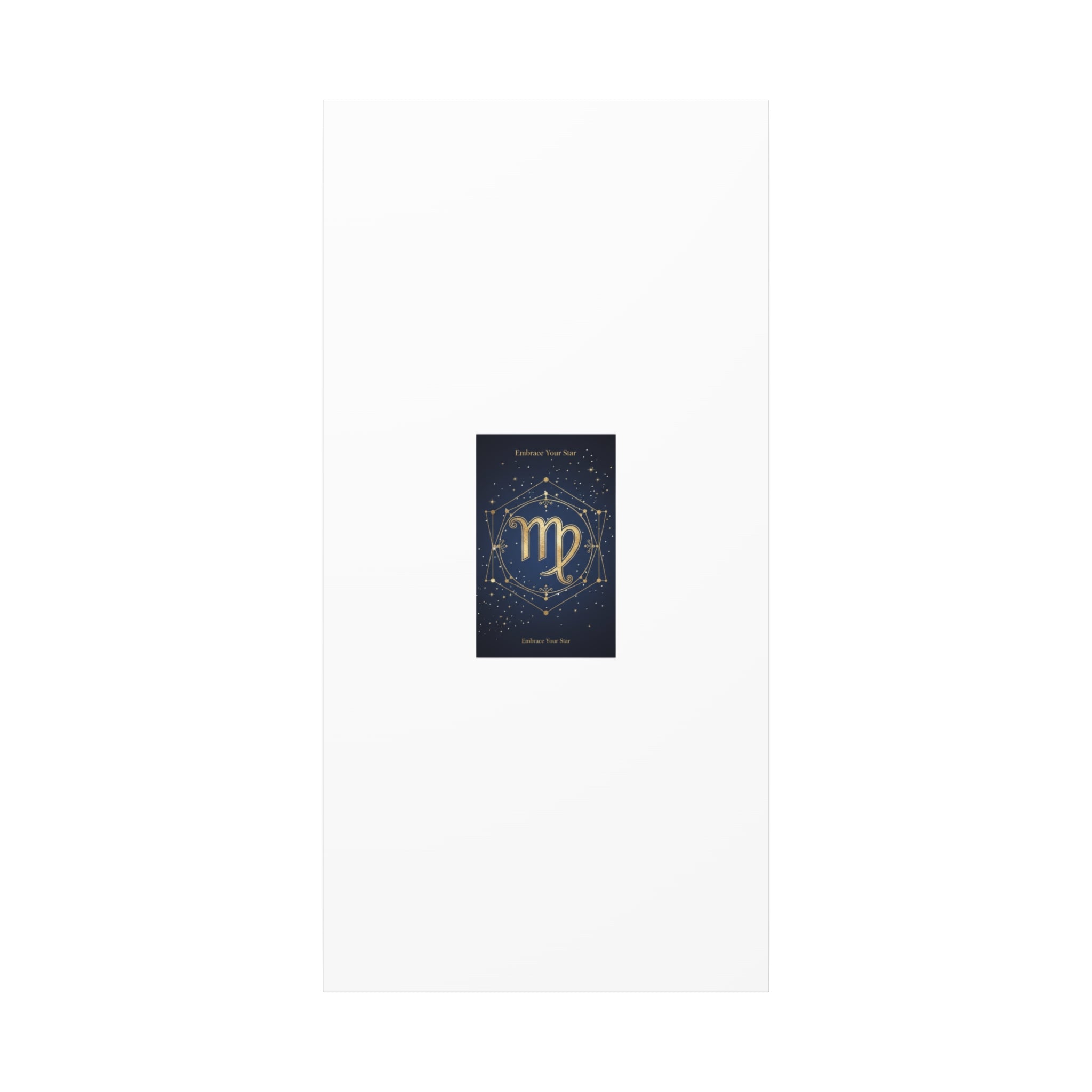 Virgo Zodiac Canvas, Astrology Art Print | Celestial Constellation Wall Decor