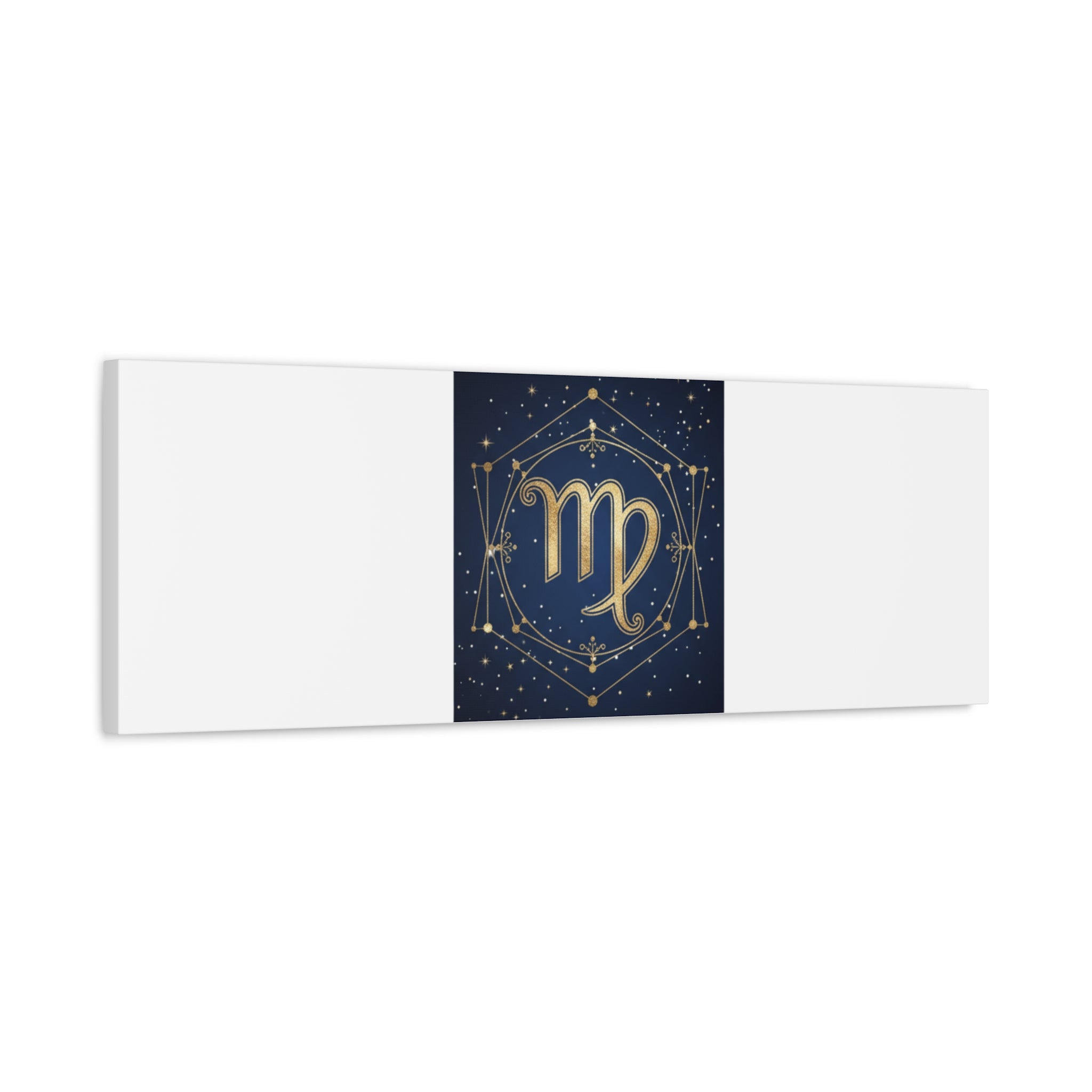 Virgo Zodiac Canvas, Astrology Art Print | Celestial Constellation Wall Decor