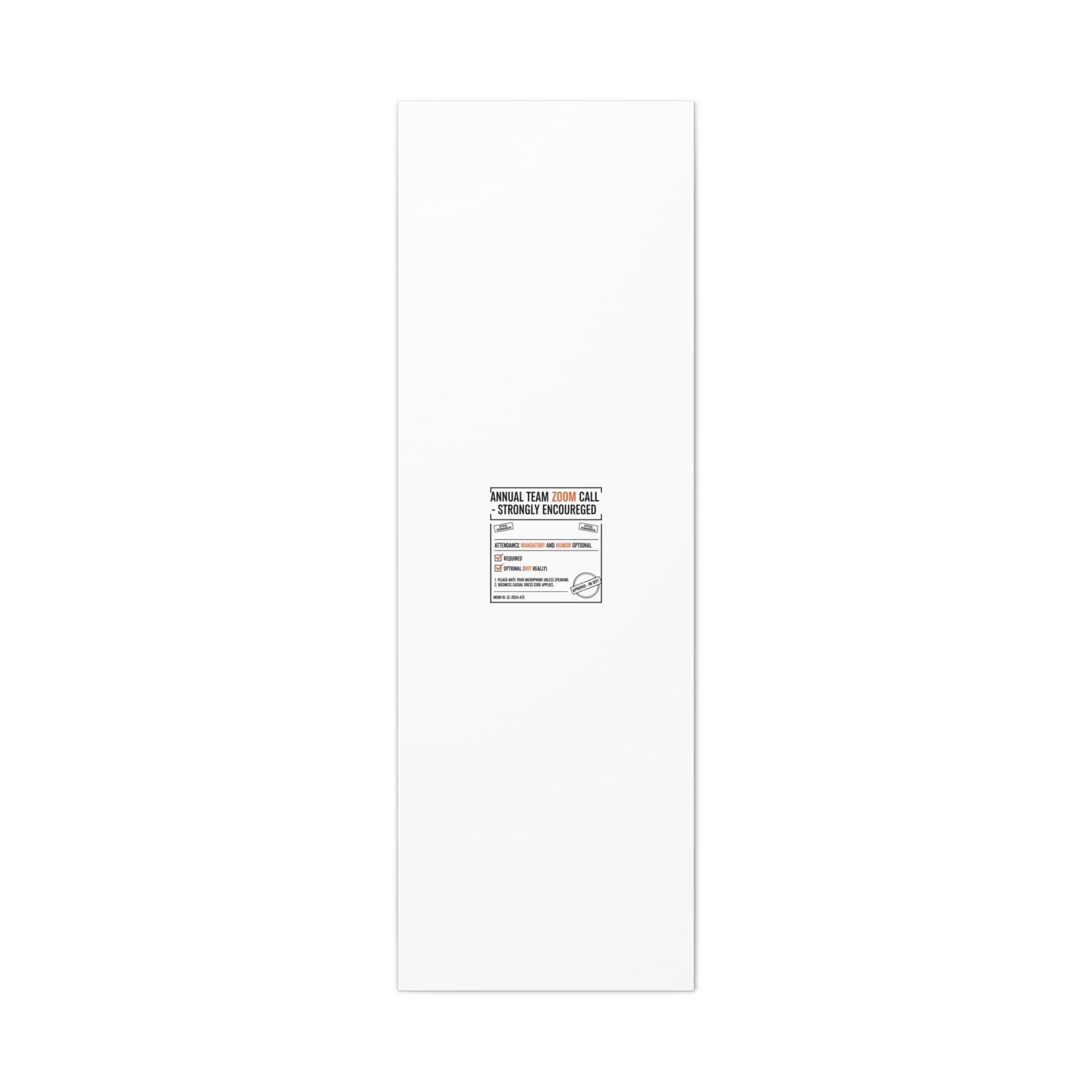 Office Sign Parody Canvas, Workplace Humor Notice Typography | Desk Wall Art