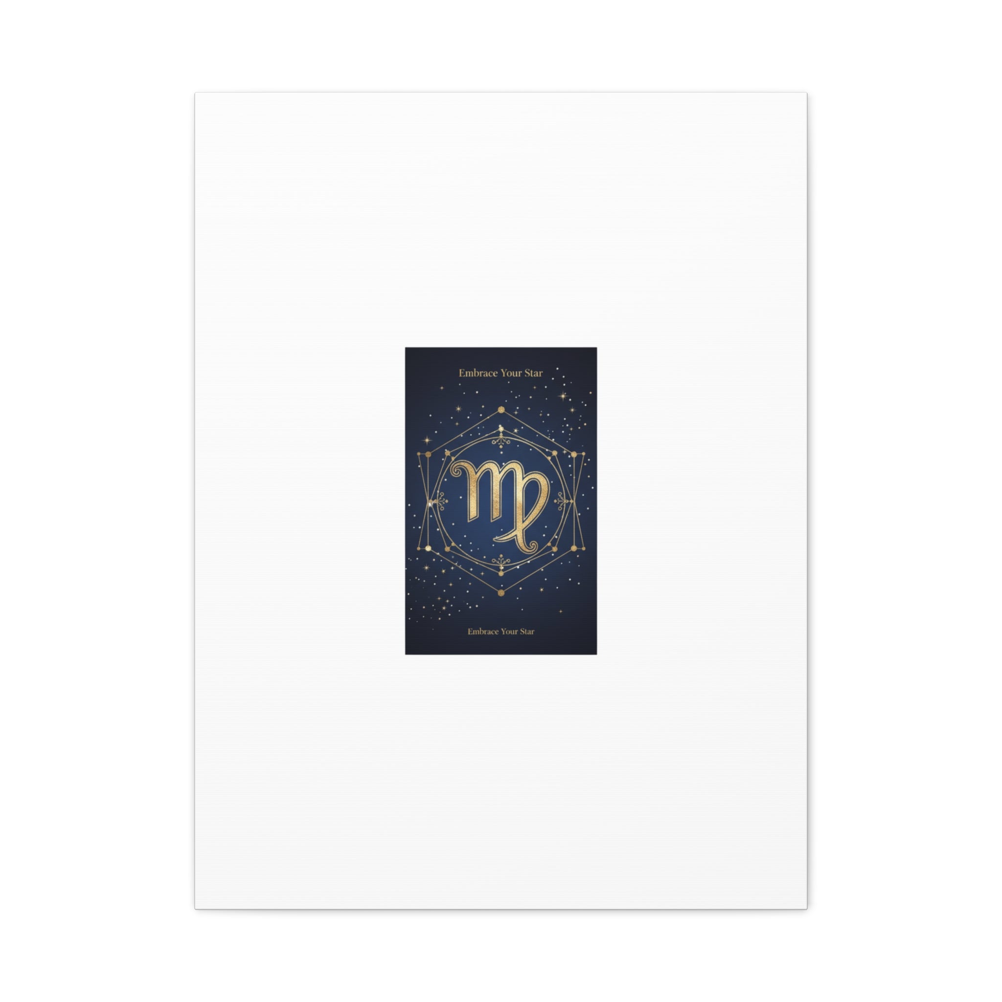 Virgo Zodiac Canvas, Astrology Art Print | Celestial Constellation Wall Decor