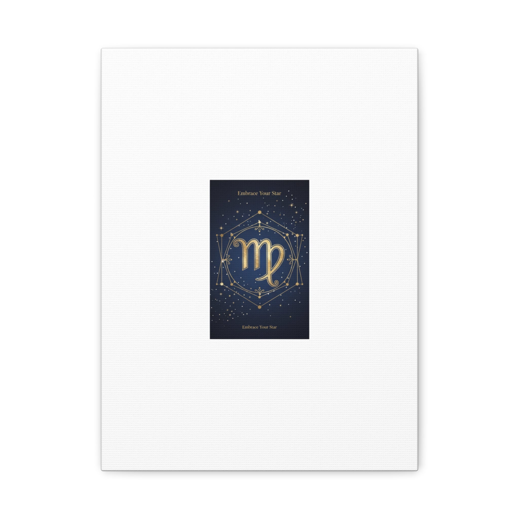 Virgo Zodiac Canvas, Astrology Art Print | Celestial Constellation Wall Decor