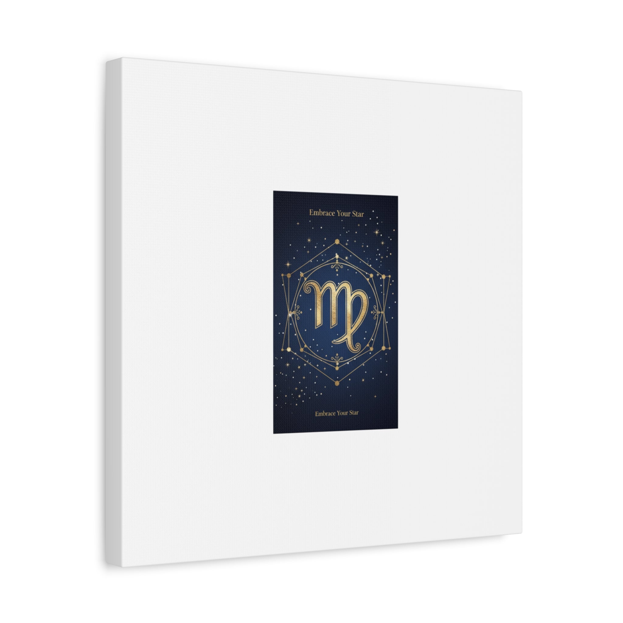 Virgo Zodiac Canvas, Astrology Art Print | Celestial Constellation Wall Decor