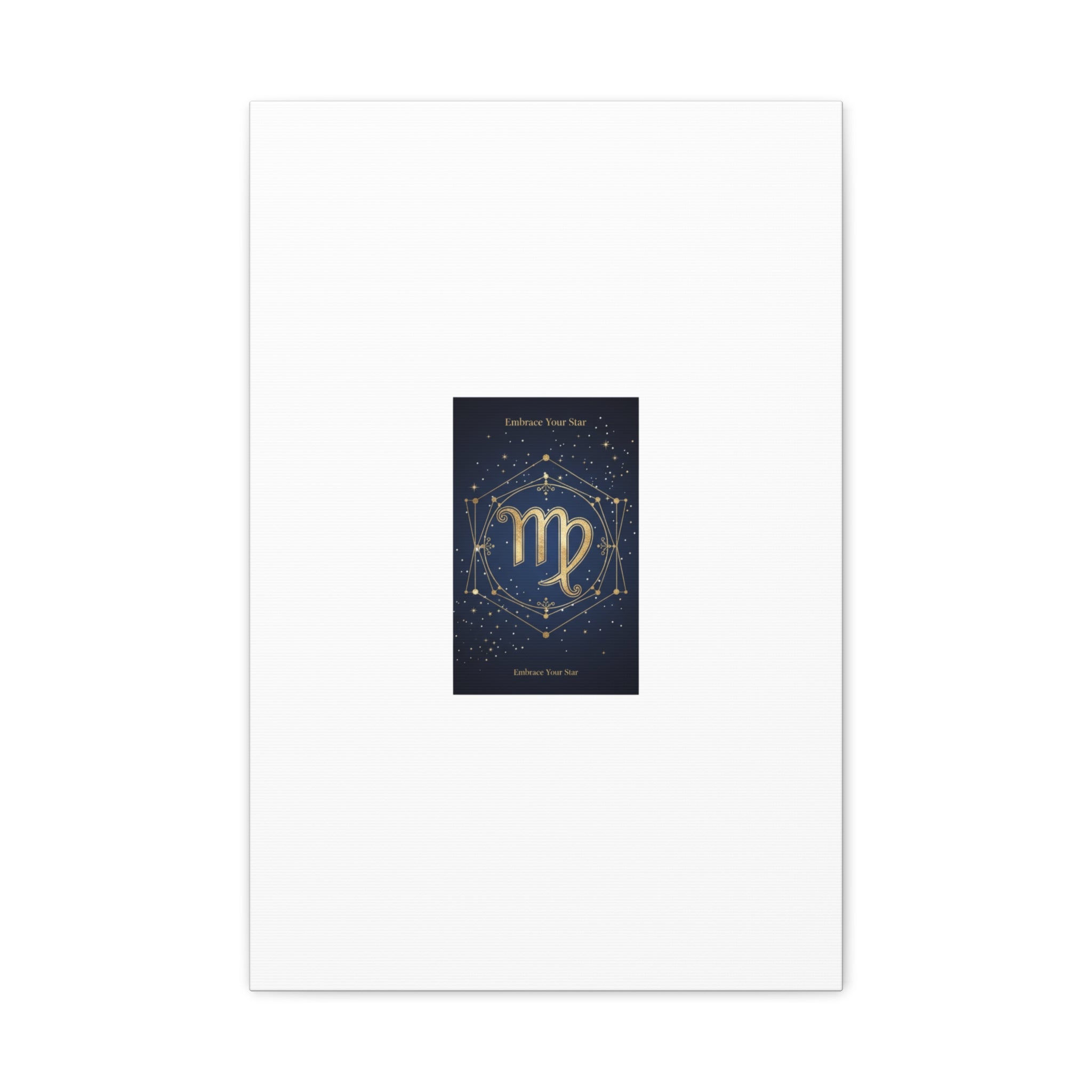 Virgo Zodiac Canvas, Astrology Art Print | Celestial Constellation Wall Decor