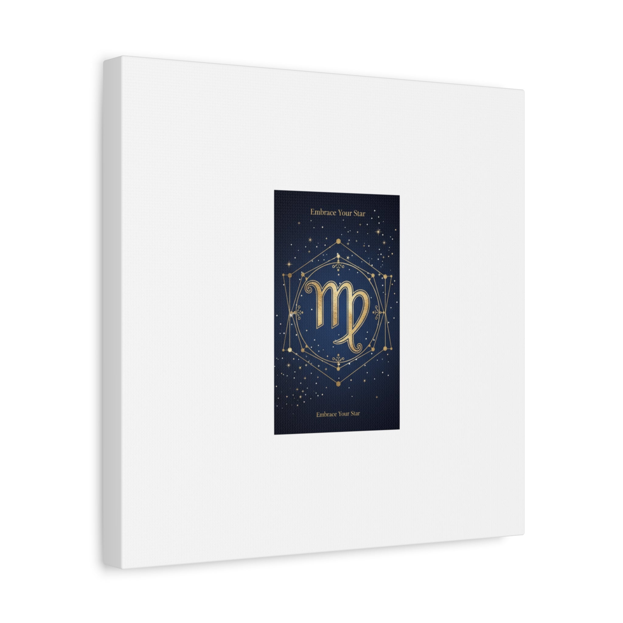 Virgo Zodiac Canvas, Astrology Art Print | Celestial Constellation Wall Decor