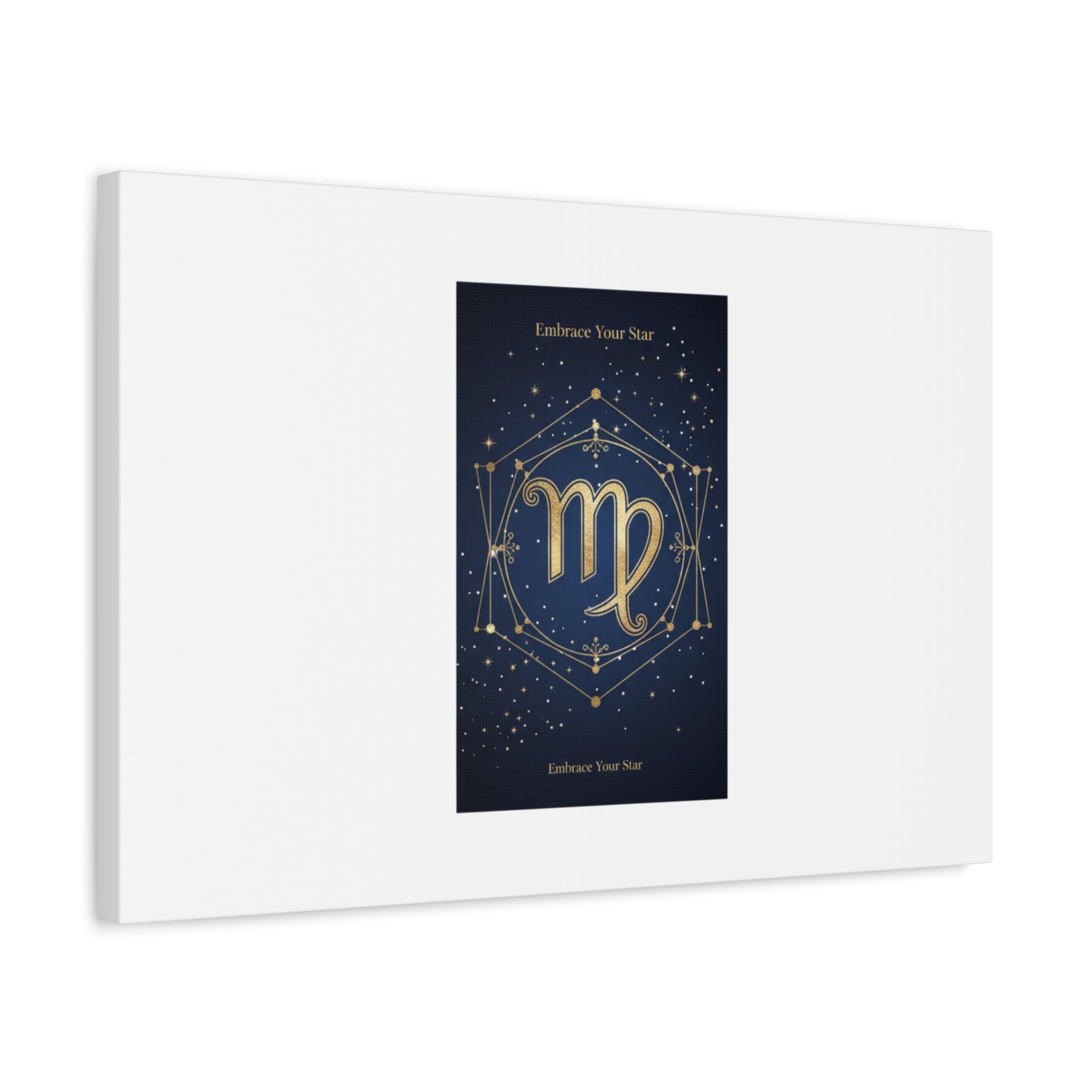 Virgo Zodiac Canvas, Astrology Art Print | Celestial Constellation Wall Decor