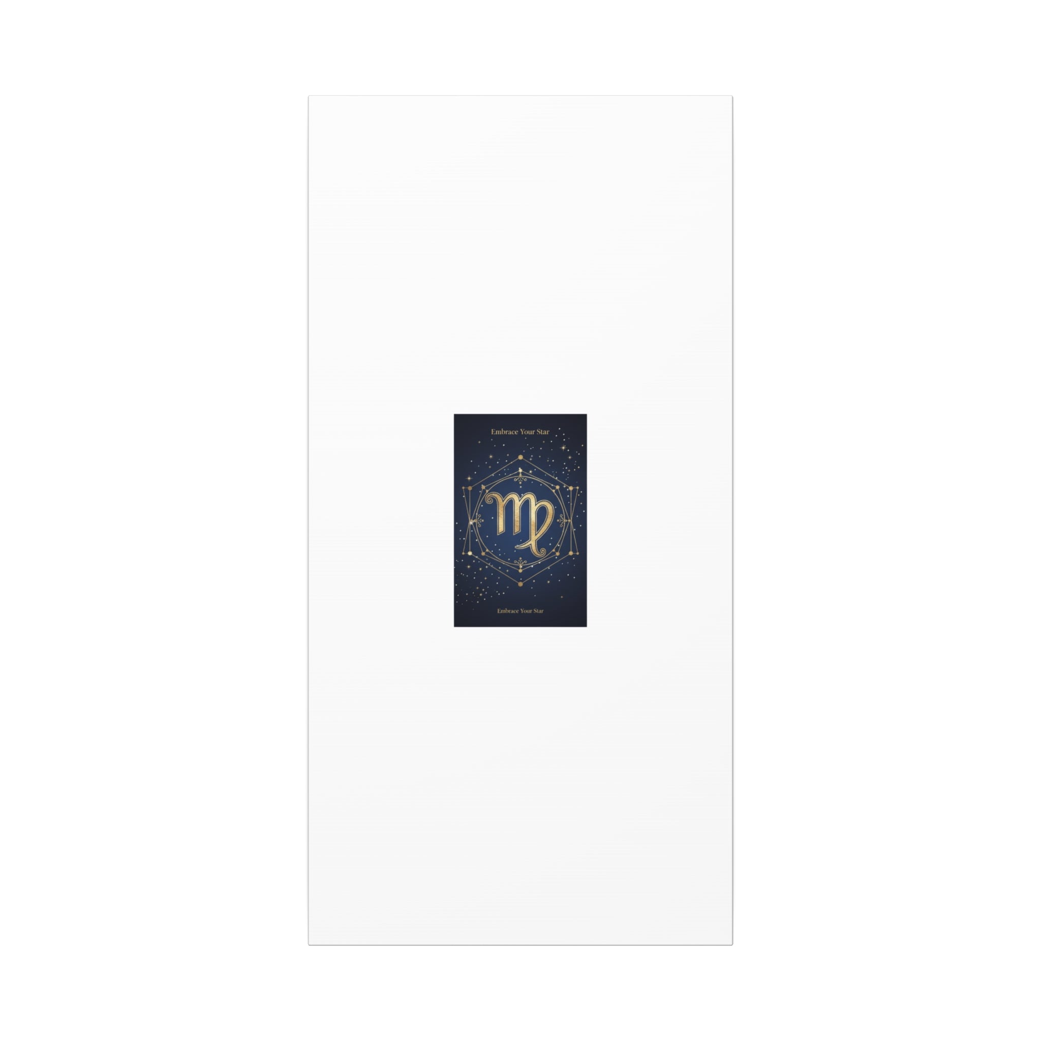 Virgo Zodiac Canvas, Astrology Art Print | Celestial Constellation Wall Decor