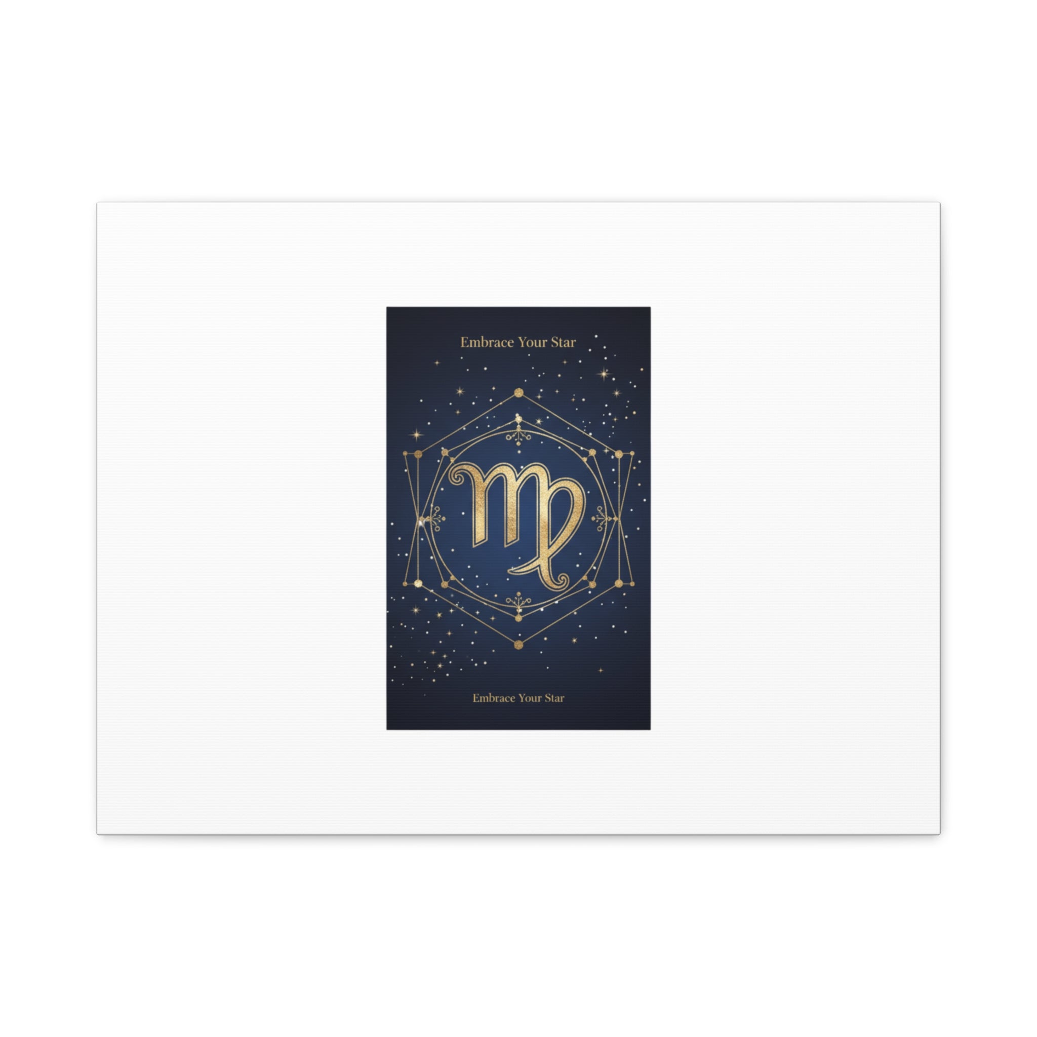 Virgo Zodiac Canvas, Astrology Art Print | Celestial Constellation Wall Decor