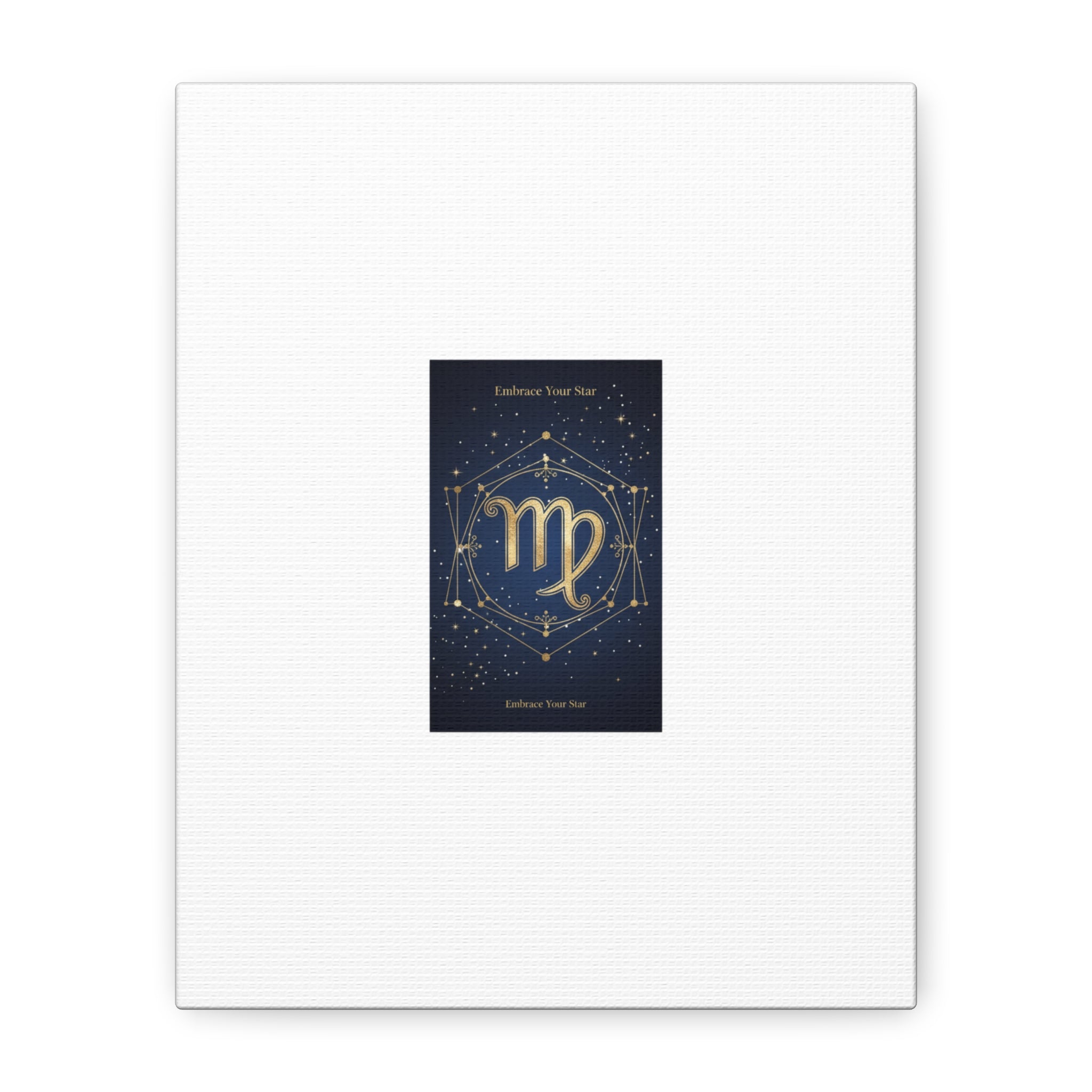 Virgo Zodiac Canvas, Astrology Art Print | Celestial Constellation Wall Decor