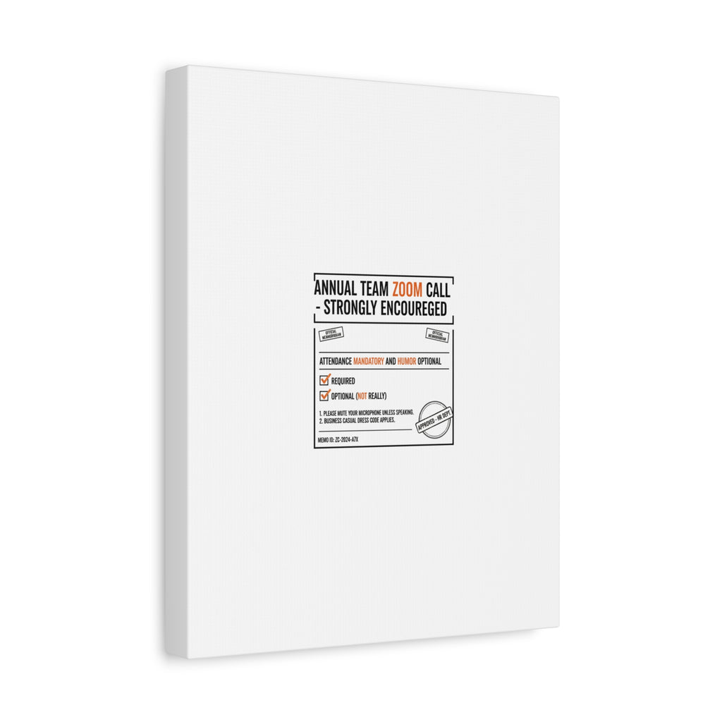 Office Sign Parody Canvas, Workplace Humor Notice Typography | Desk Wall Art