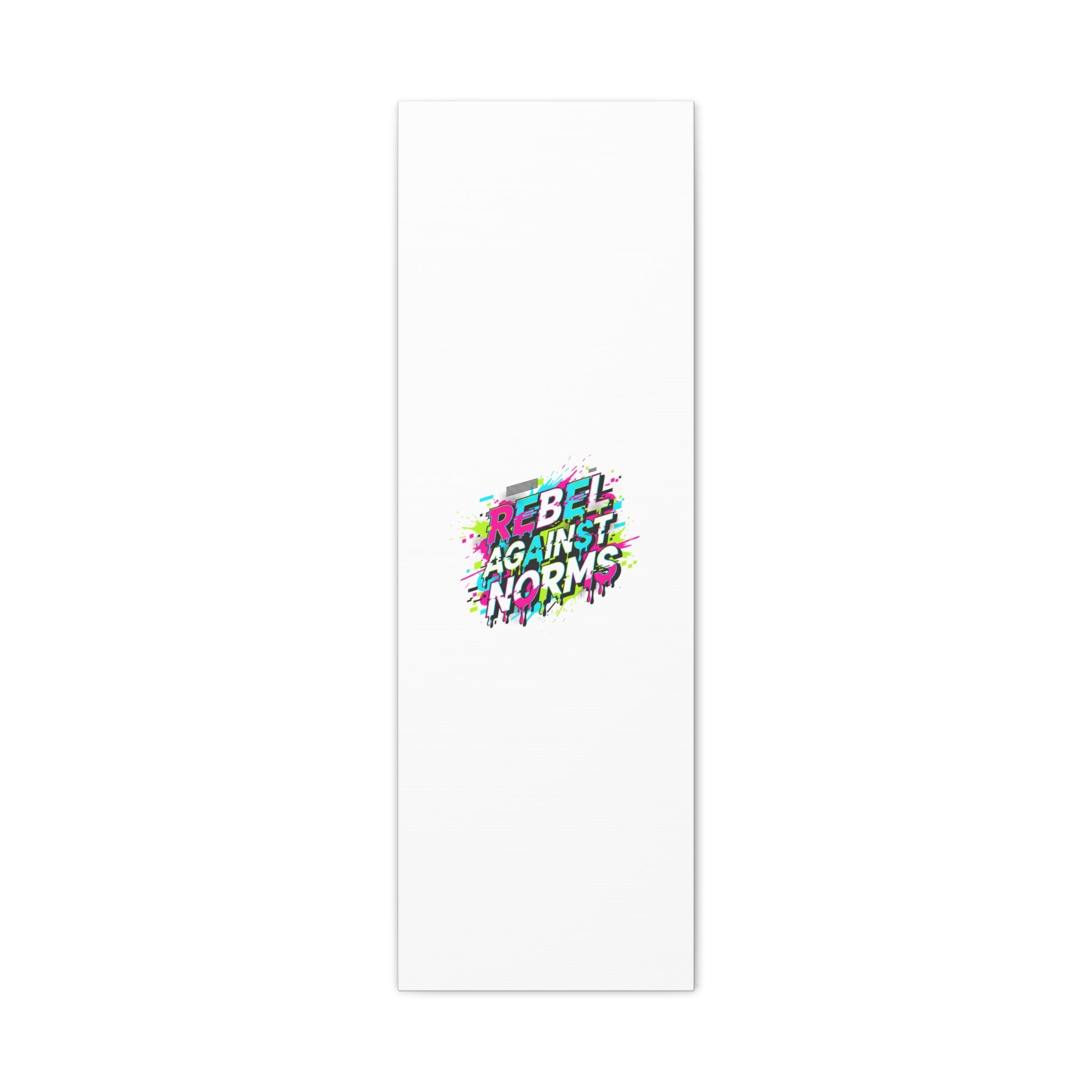 Rebel Against Norms Canvas | anti-aesthetic, glitch font art