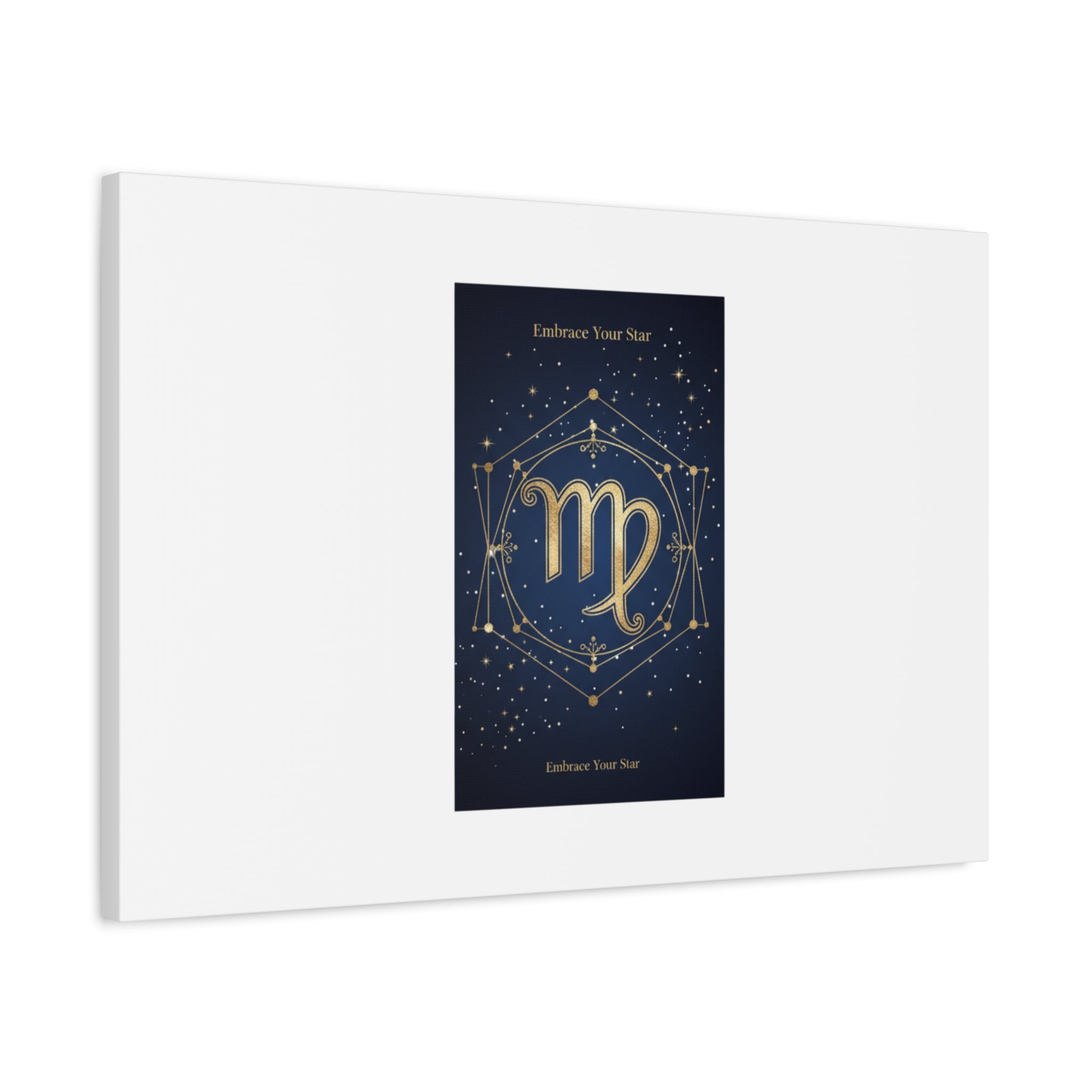Virgo Zodiac Canvas, Astrology Art Print | Celestial Constellation Wall Decor