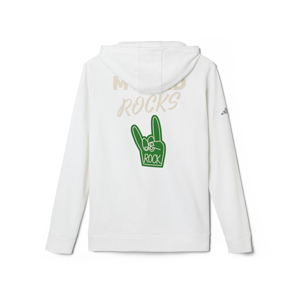 Hoodie — 'My Dad Rocks' Green Foam Hand Graphic Pullover