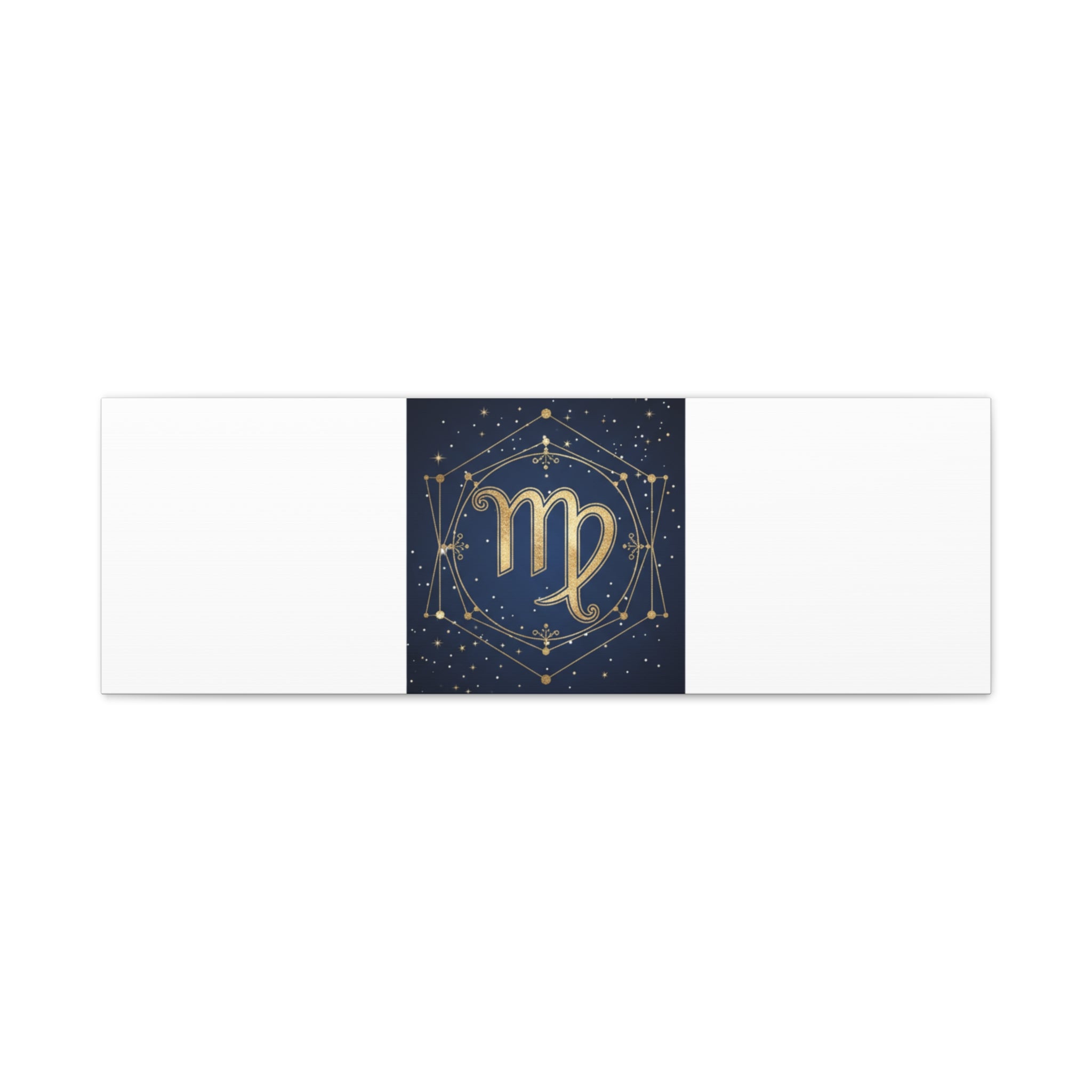 Virgo Zodiac Canvas, Astrology Art Print | Celestial Constellation Wall Decor