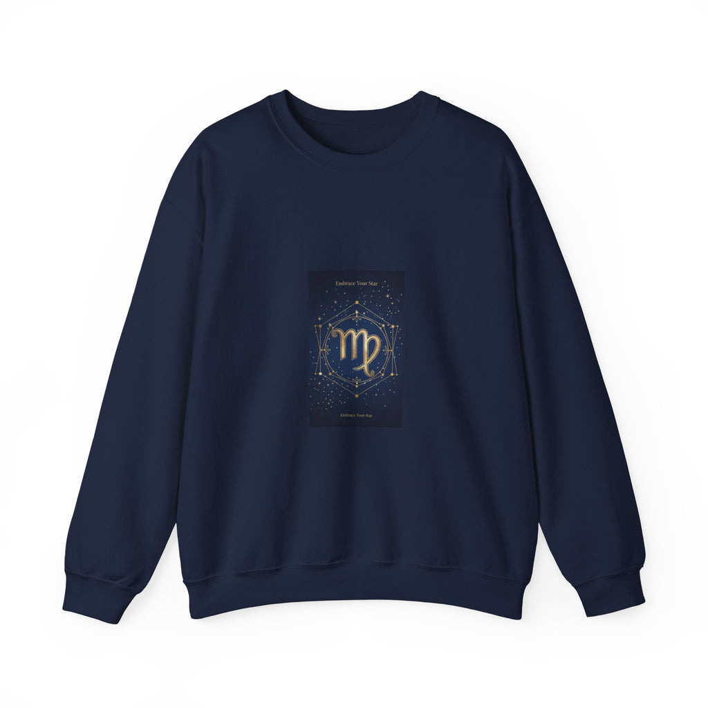 Virgo Constellation Crewneck Sweatshirt | Astrology & Celestial Motif