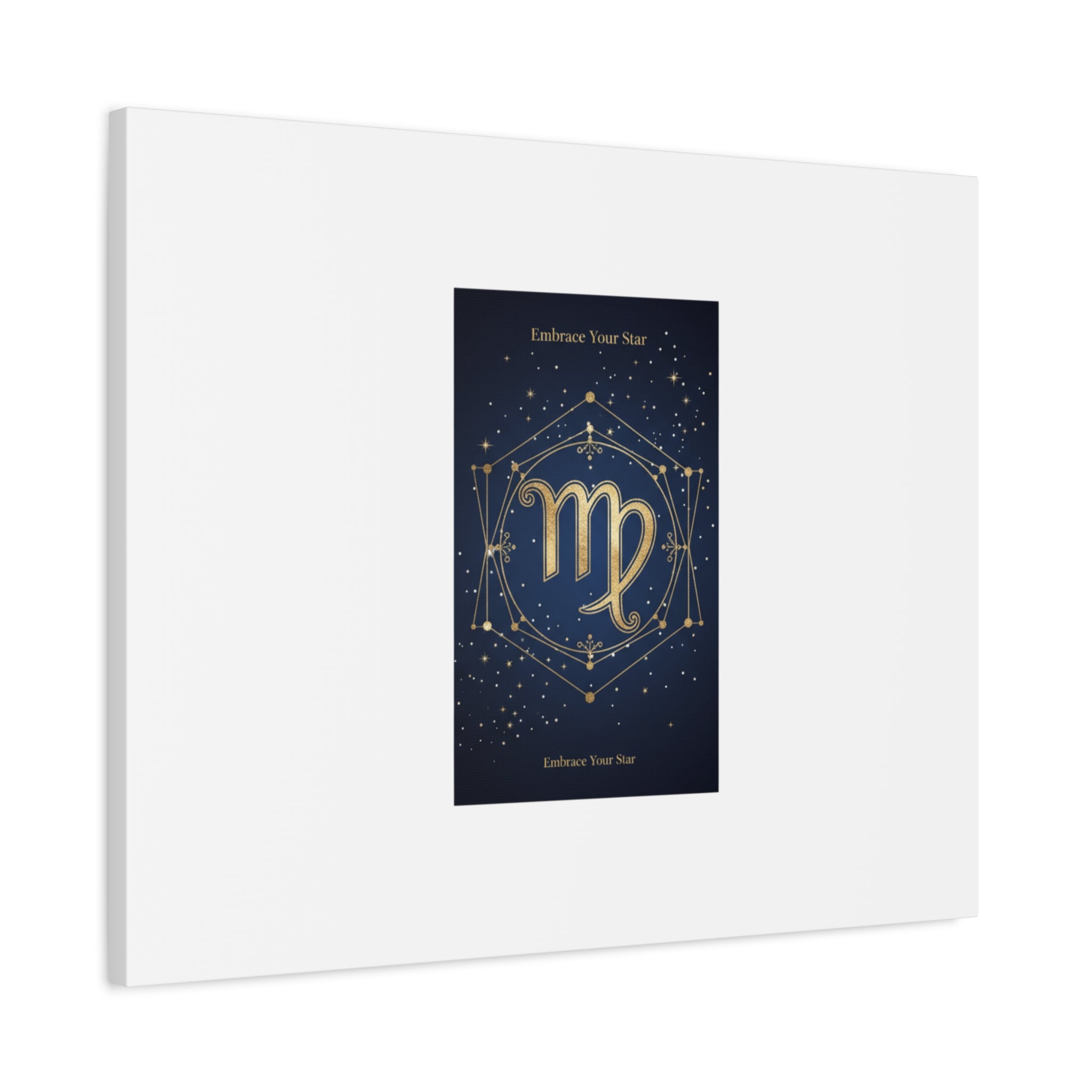 Virgo Zodiac Canvas, Astrology Art Print | Celestial Constellation Wall Decor