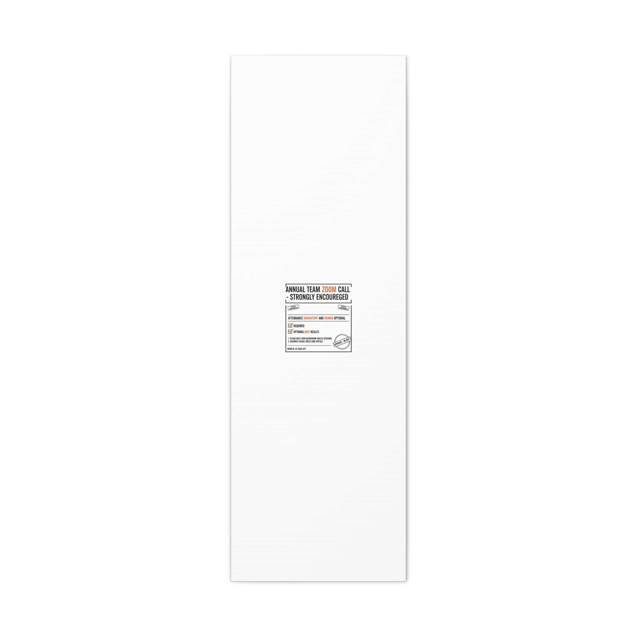 Office Sign Parody Canvas, Workplace Humor Notice Typography | Desk Wall Art