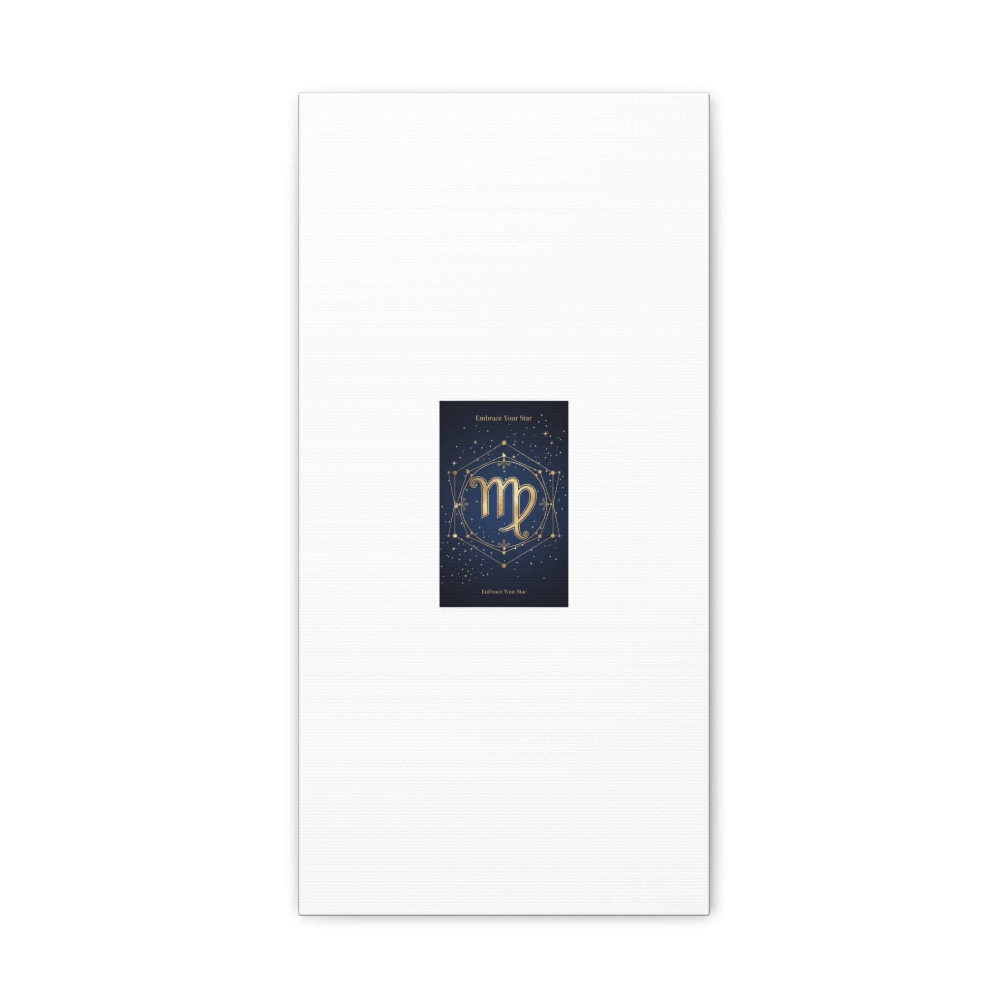 Virgo Zodiac Canvas, Astrology Art Print | Celestial Constellation Wall Decor