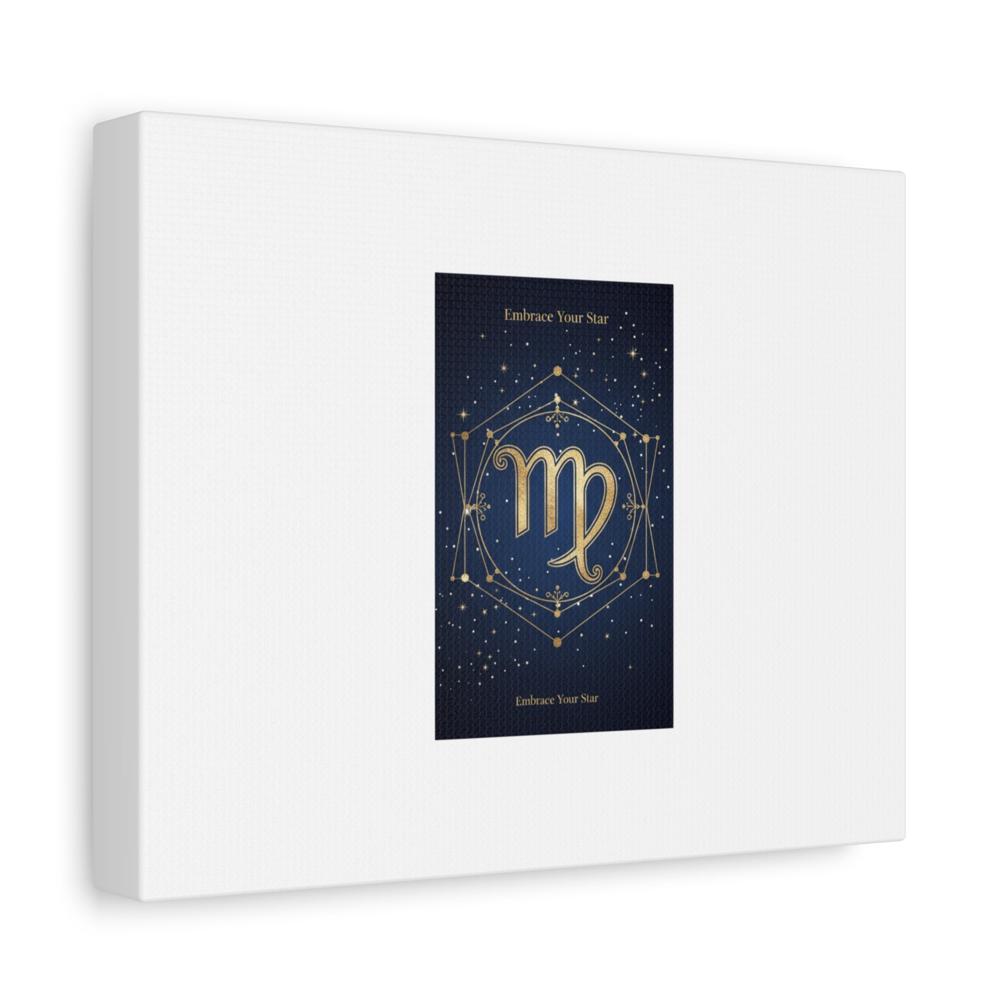 Virgo Zodiac Canvas, Astrology Art Print | Celestial Constellation Wall Decor