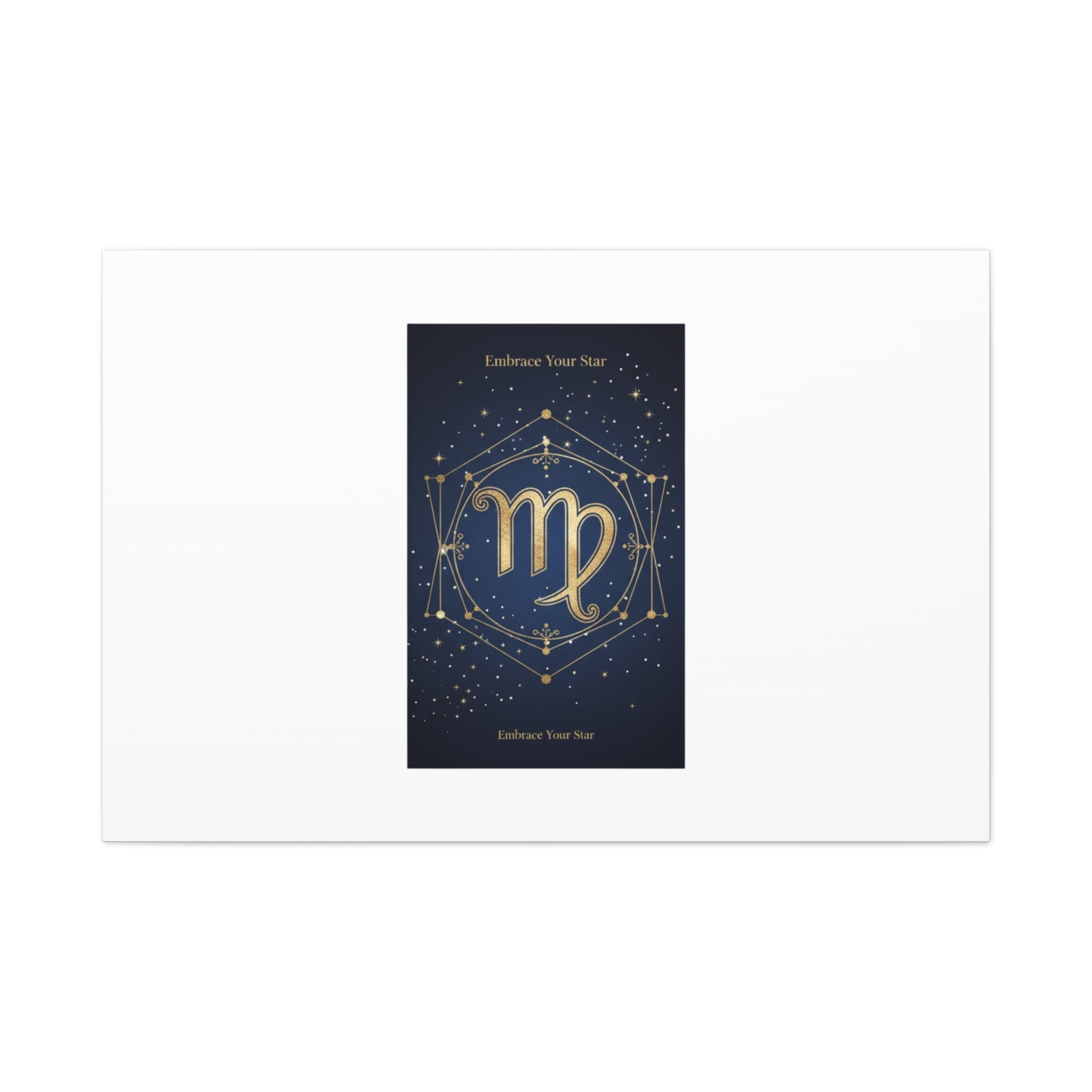 Virgo Zodiac Canvas, Astrology Art Print | Celestial Constellation Wall Decor
