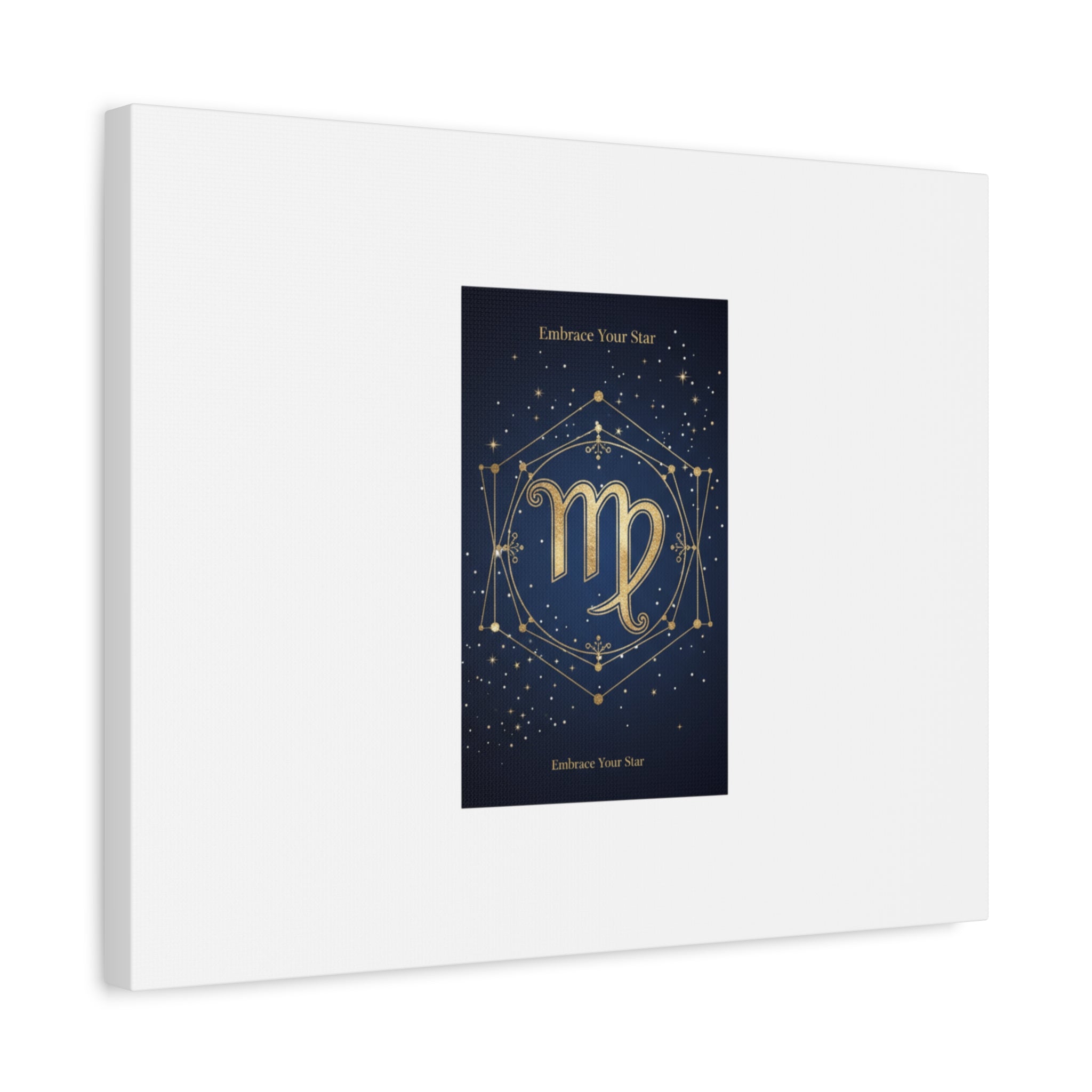 Virgo Zodiac Canvas, Astrology Art Print | Celestial Constellation Wall Decor