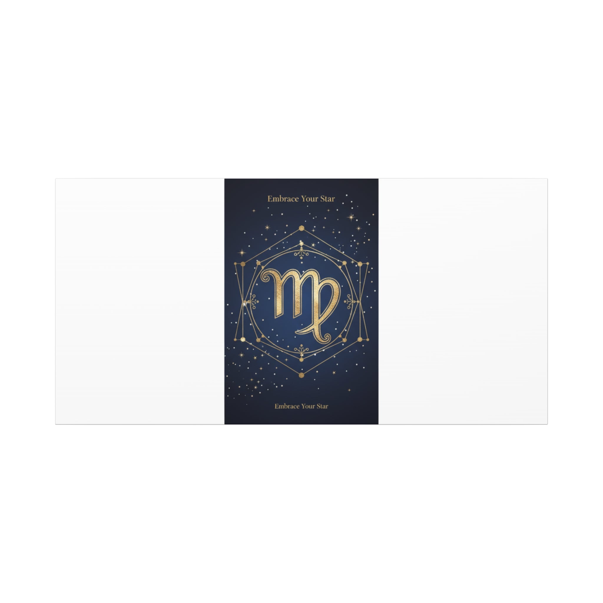 Virgo Zodiac Canvas, Astrology Art Print | Celestial Constellation Wall Decor