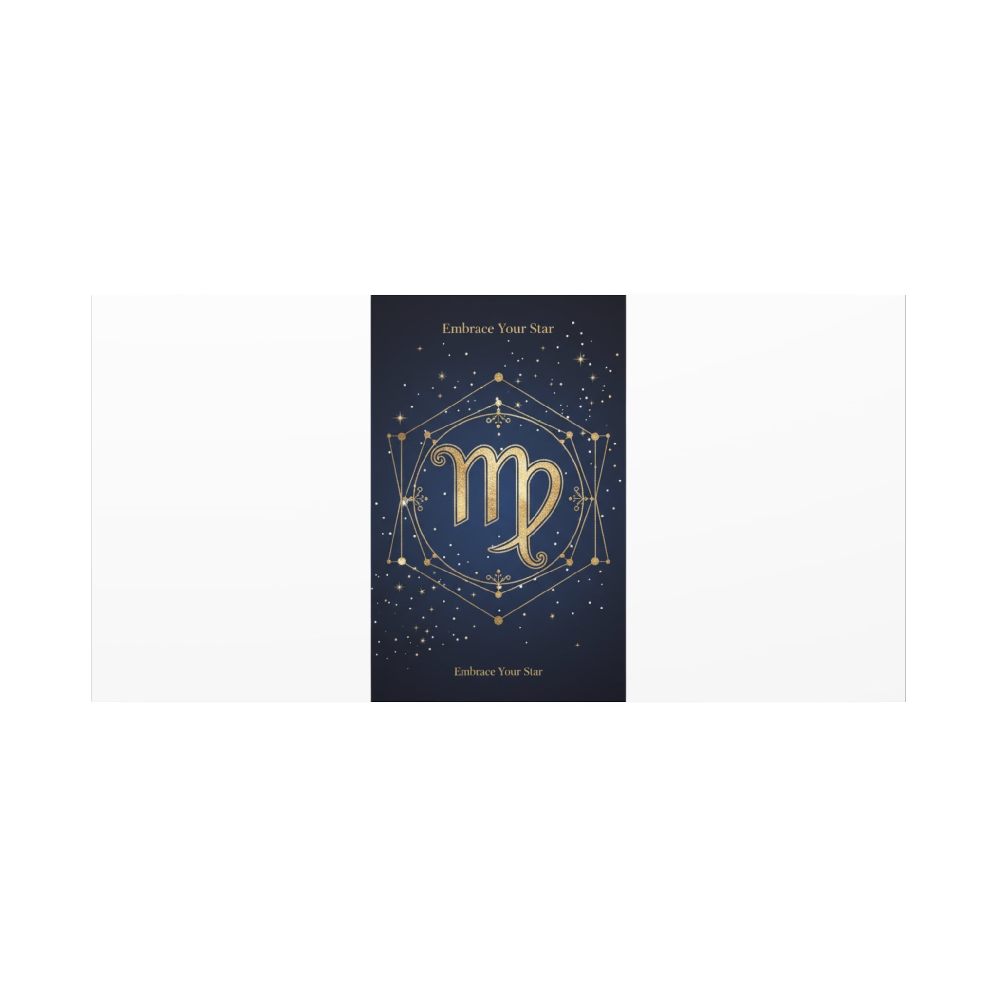 Virgo Zodiac Canvas, Astrology Art Print | Celestial Constellation Wall Decor