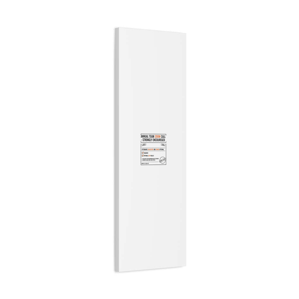 Office Sign Parody Canvas, Workplace Humor Notice Typography | Desk Wall Art