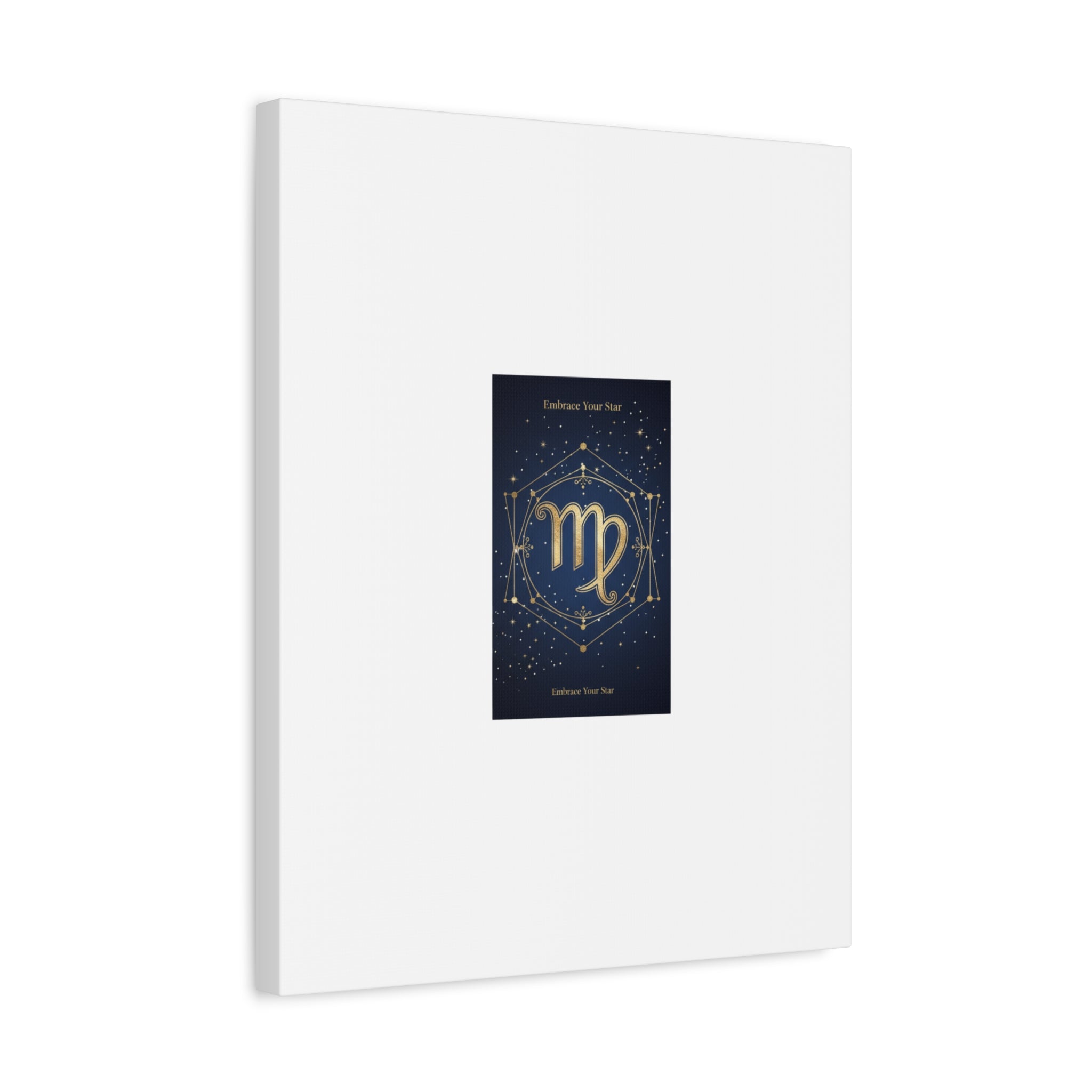 Virgo Zodiac Canvas, Astrology Art Print | Celestial Constellation Wall Decor