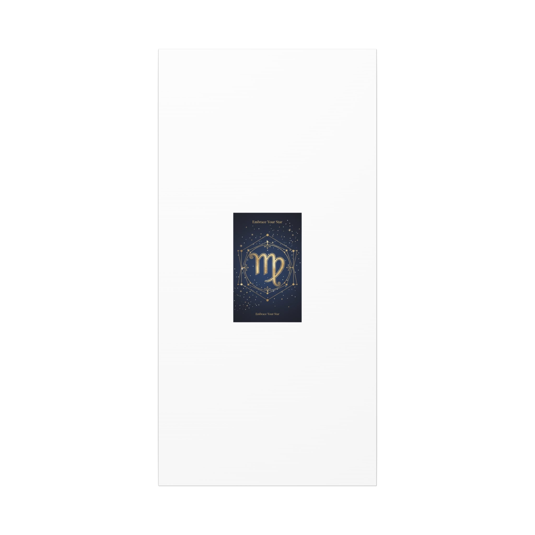 Virgo Zodiac Canvas, Astrology Art Print | Celestial Constellation Wall Decor