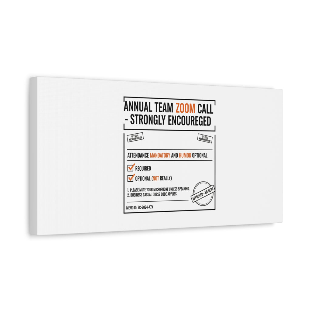 Office Sign Parody Canvas, Workplace Humor Notice Typography | Desk Wall Art