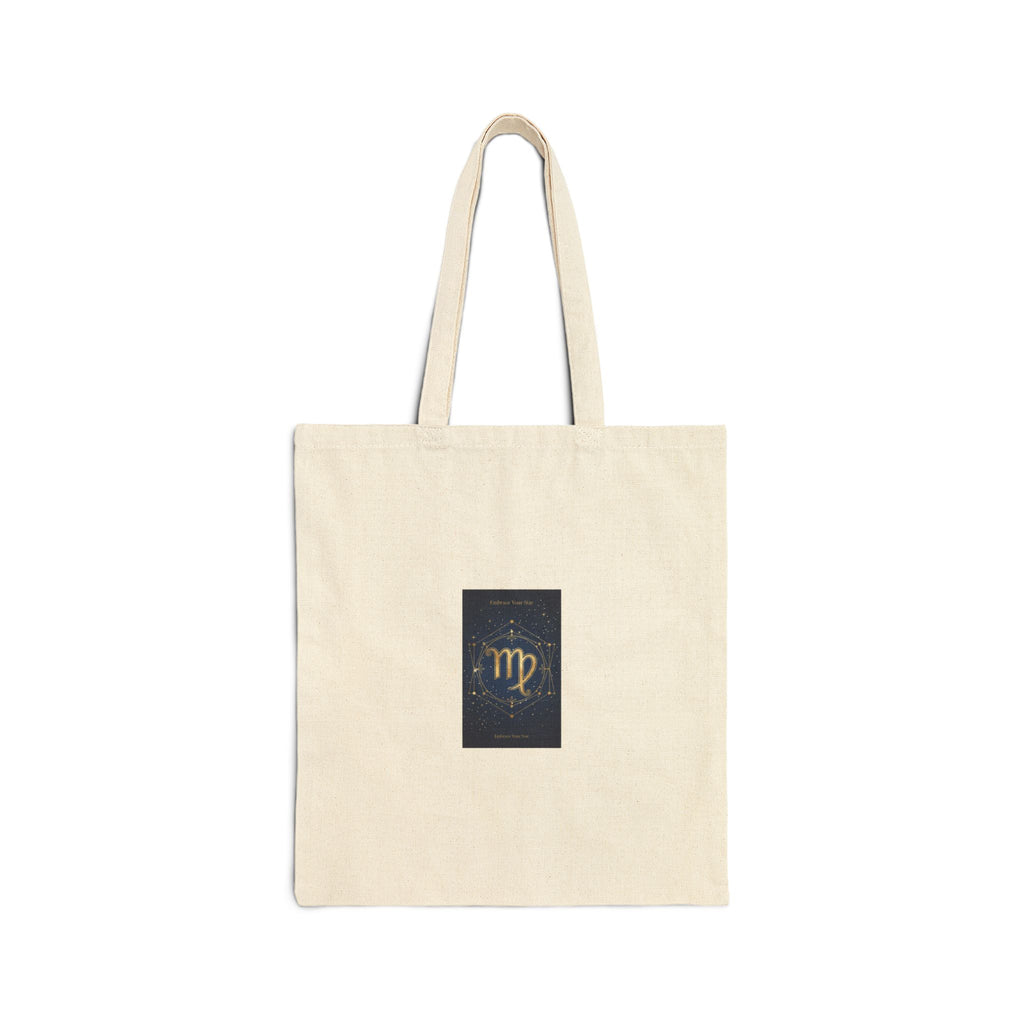 Virgo Constellation Tote | Celestial Zodiac Canvas Tote