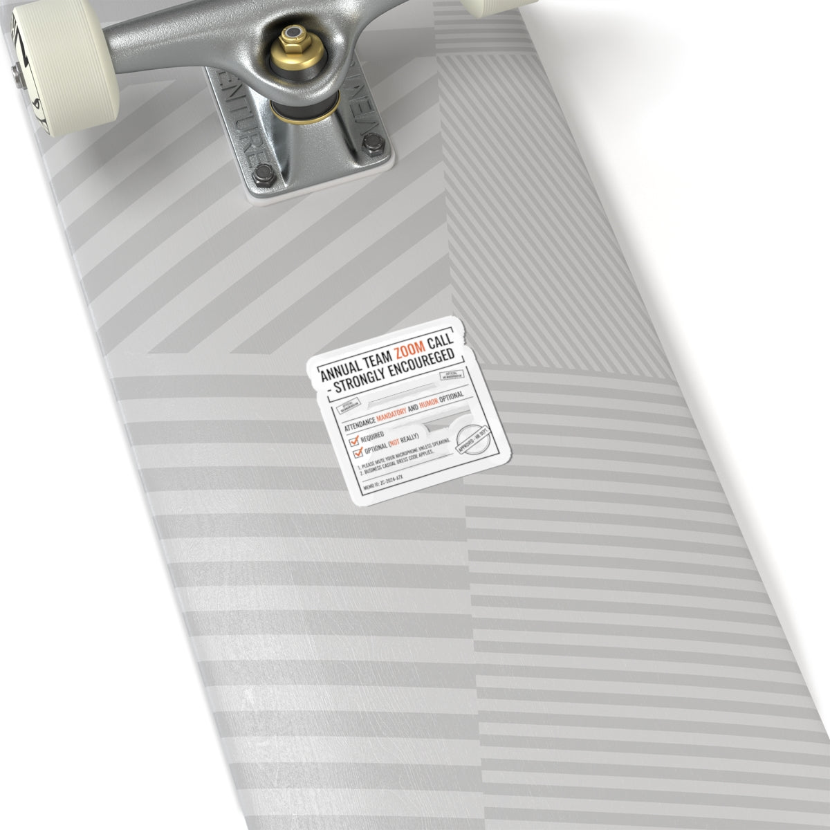 Annual Team Zoom Call Sticker | Office Sign Parody, Workplace Humor