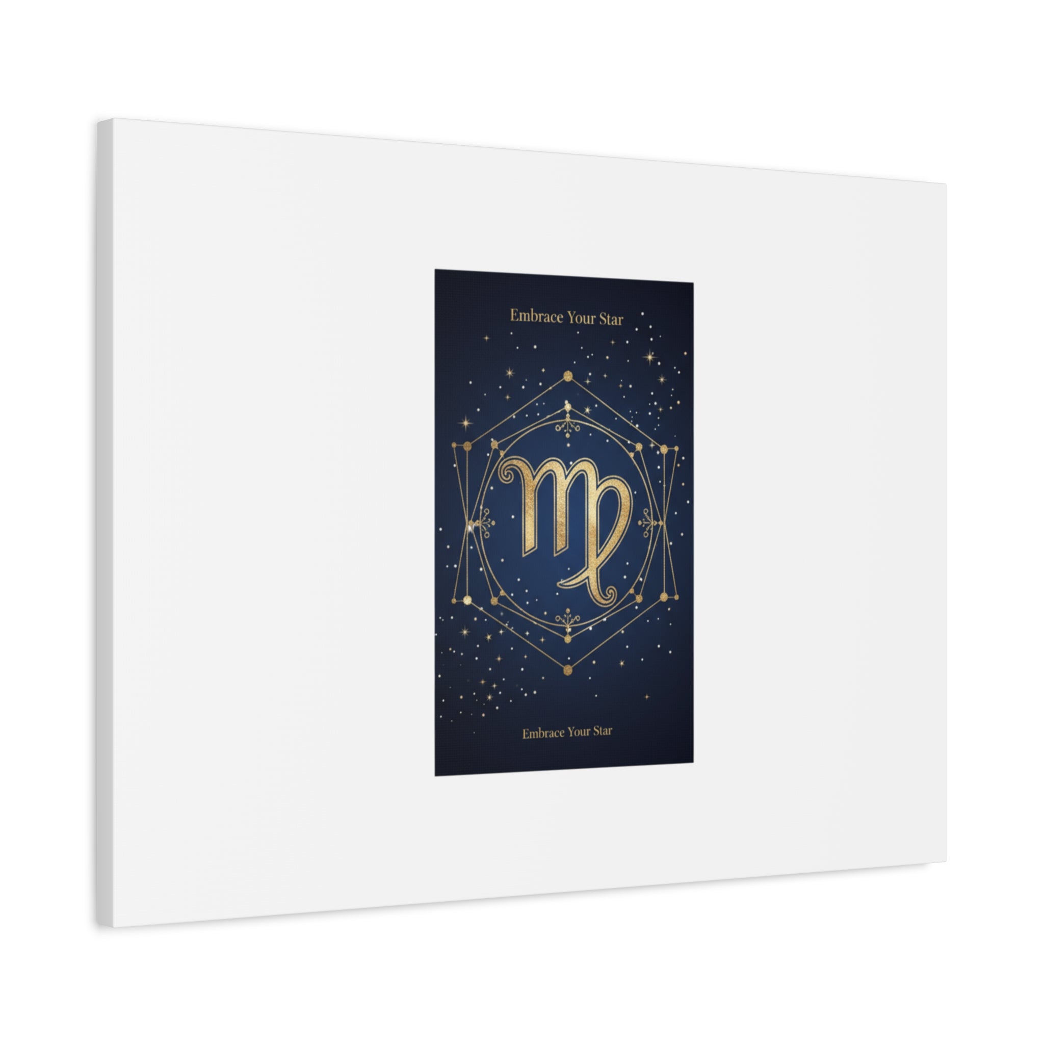 Virgo Zodiac Canvas, Astrology Art Print | Celestial Constellation Wall Decor