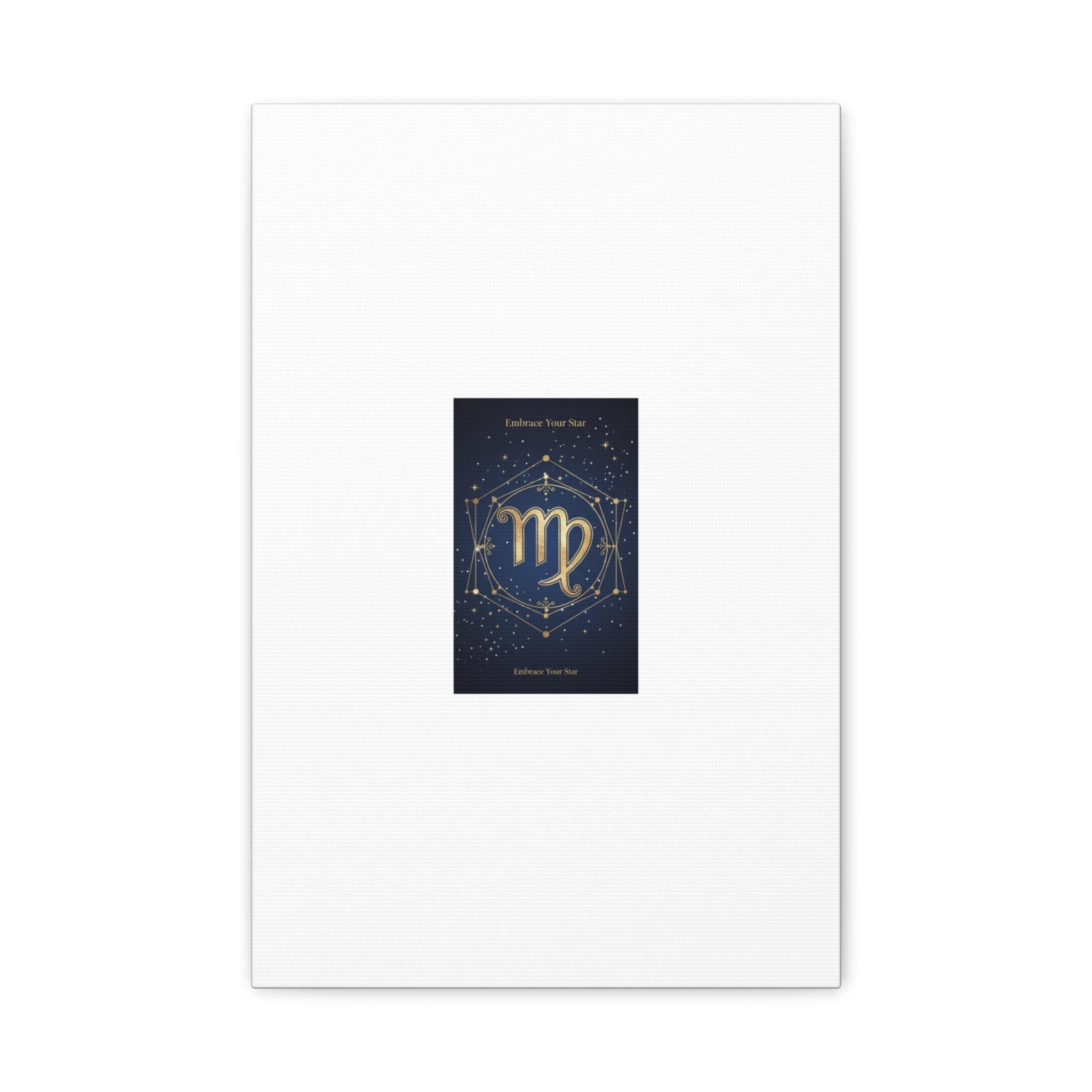 Virgo Zodiac Canvas, Astrology Art Print | Celestial Constellation Wall Decor