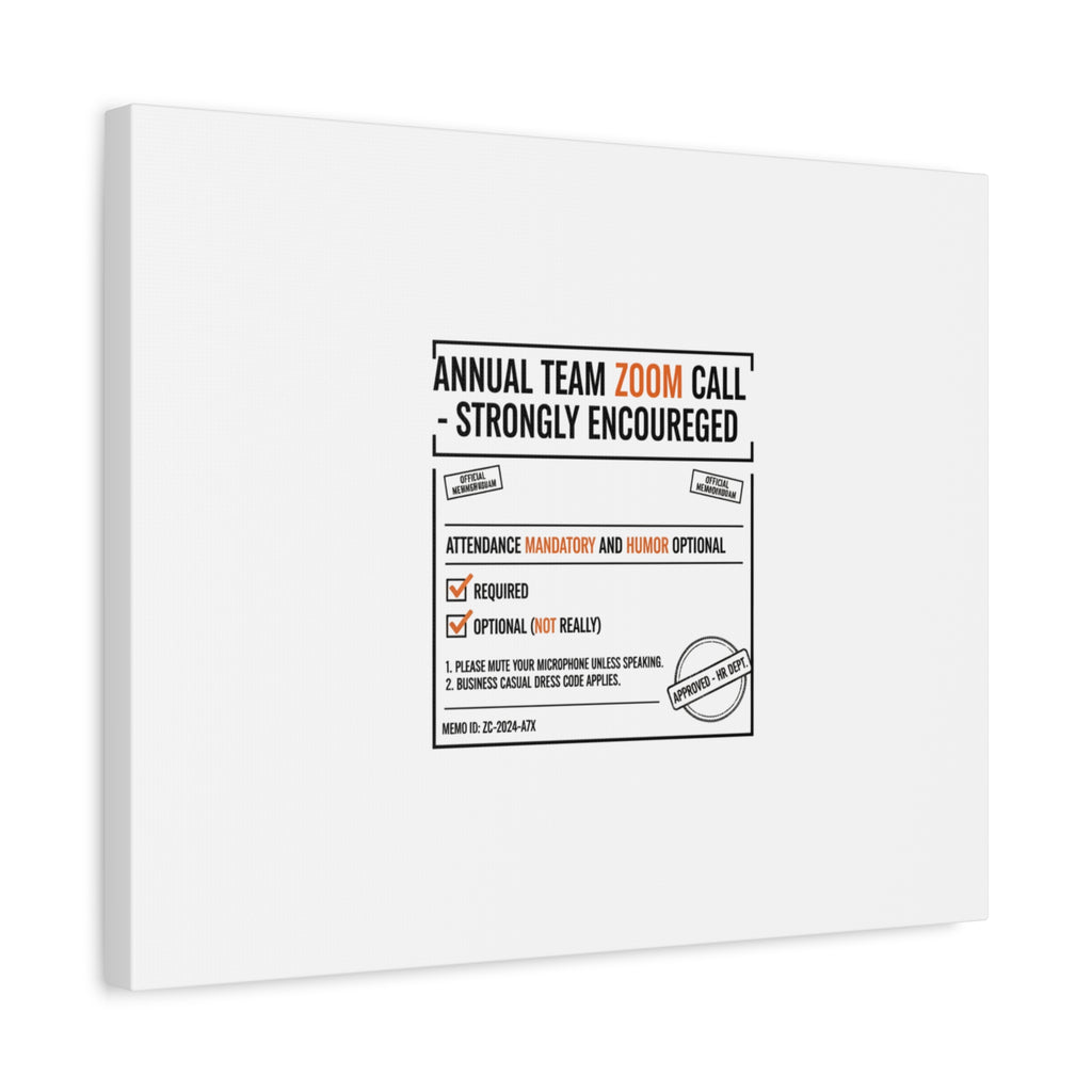 Office Sign Parody Canvas, Workplace Humor Notice Typography | Desk Wall Art