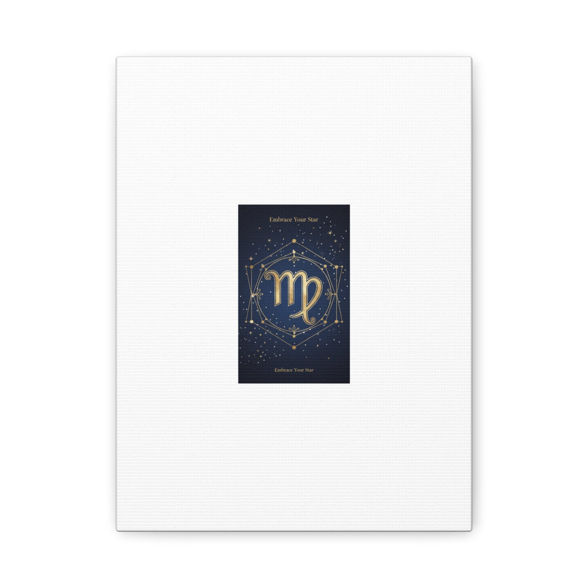Virgo Zodiac Canvas, Astrology Art Print | Celestial Constellation Wall Decor
