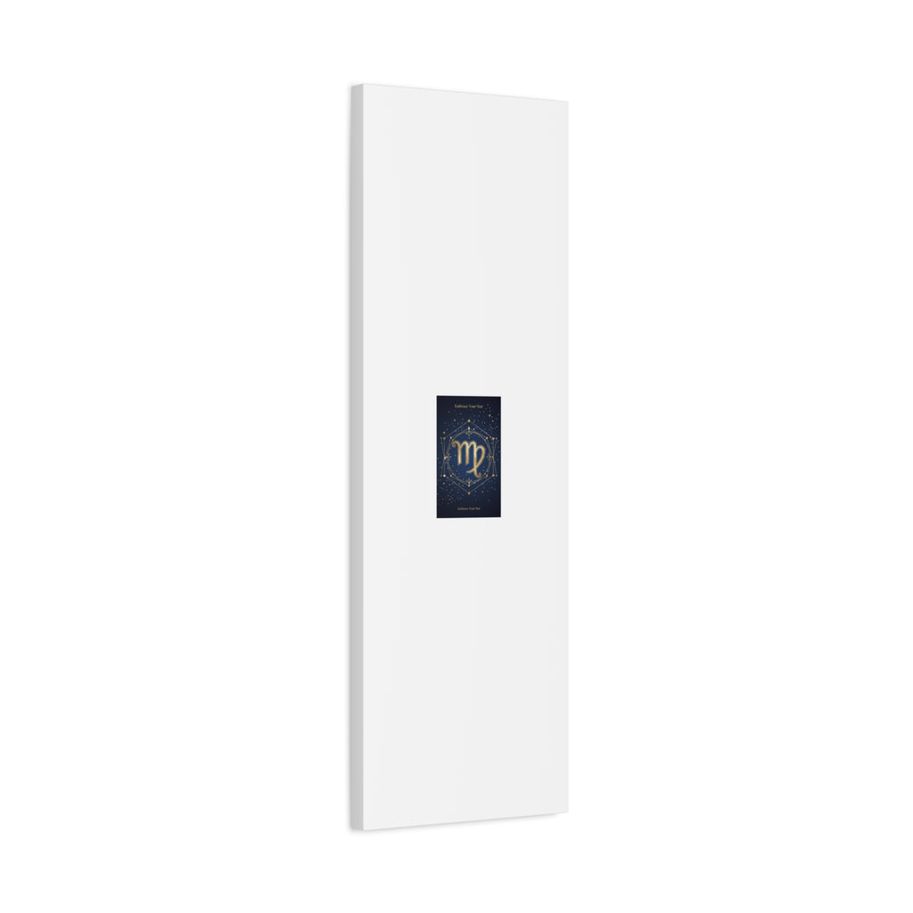 Virgo Zodiac Canvas, Astrology Art Print | Celestial Constellation Wall Decor