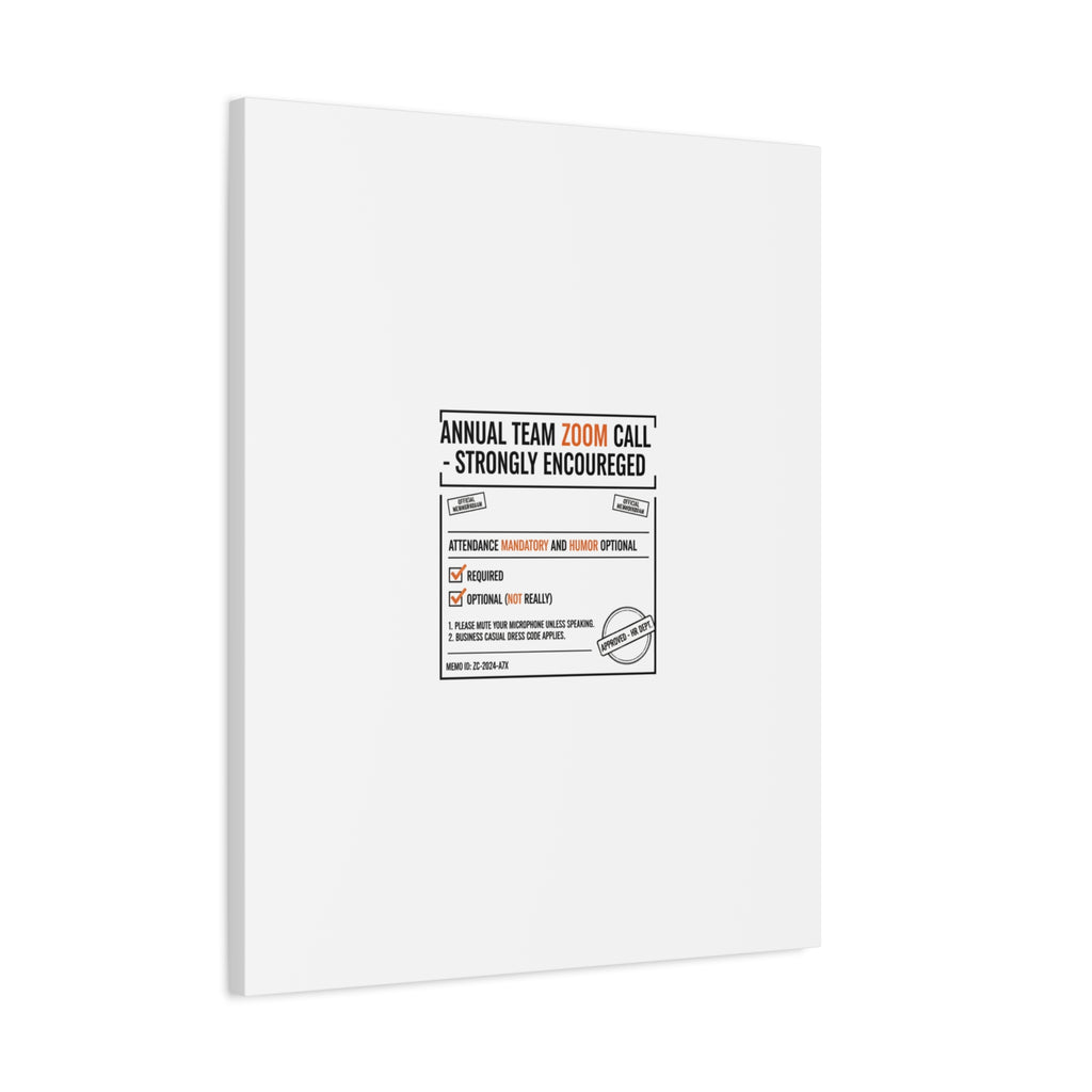 Office Sign Parody Canvas, Workplace Humor Notice Typography | Desk Wall Art