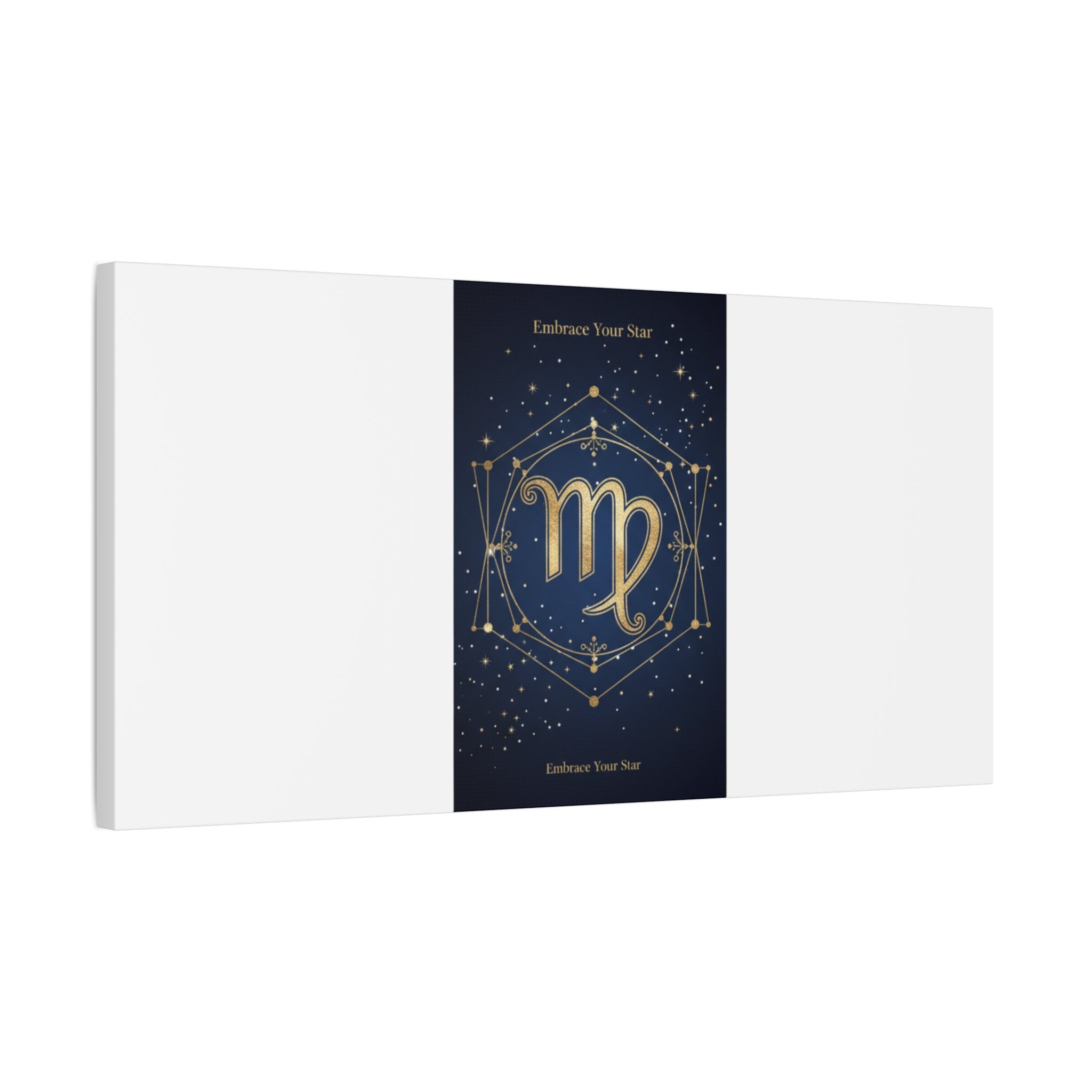 Virgo Zodiac Canvas, Astrology Art Print | Celestial Constellation Wall Decor