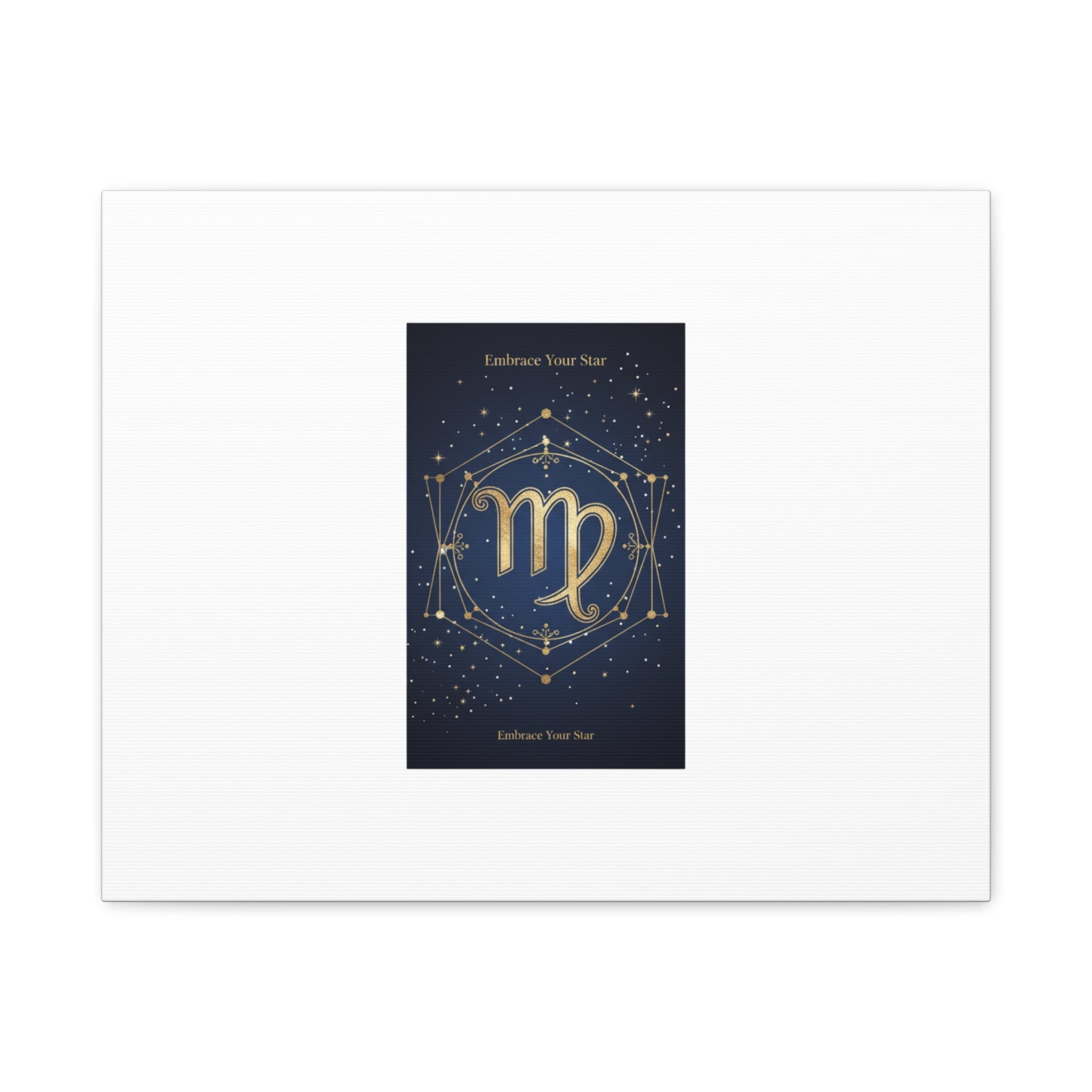 Virgo Zodiac Canvas, Astrology Art Print | Celestial Constellation Wall Decor