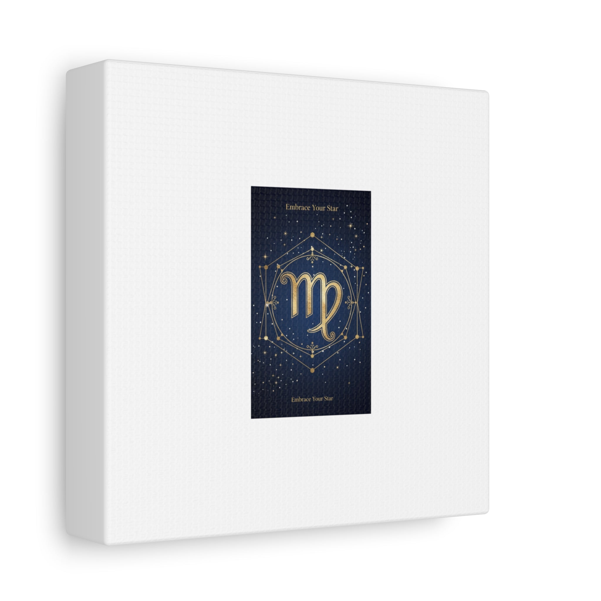 Virgo Zodiac Canvas, Astrology Art Print | Celestial Constellation Wall Decor