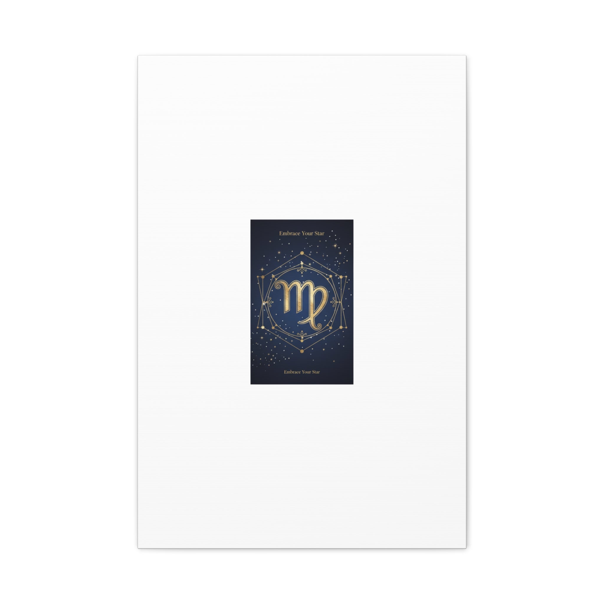 Virgo Zodiac Canvas, Astrology Art Print | Celestial Constellation Wall Decor