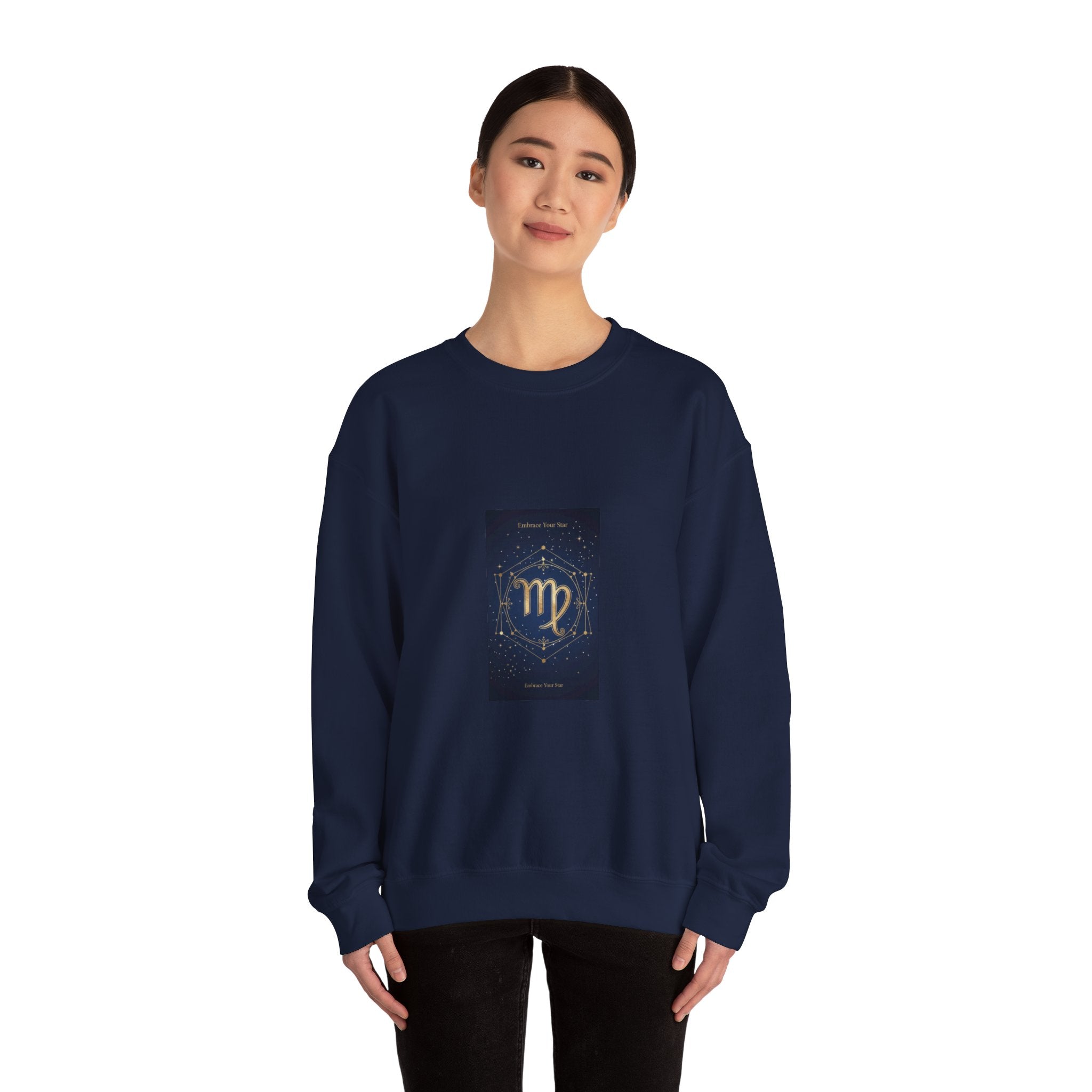 Virgo Constellation Crewneck Sweatshirt | Astrology & Celestial Motif