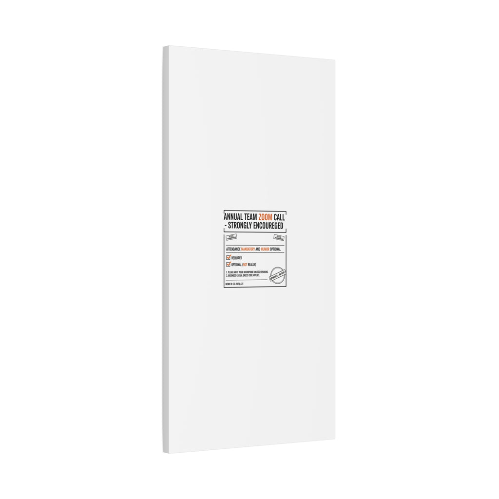 Office Sign Parody Canvas, Workplace Humor Notice Typography | Desk Wall Art