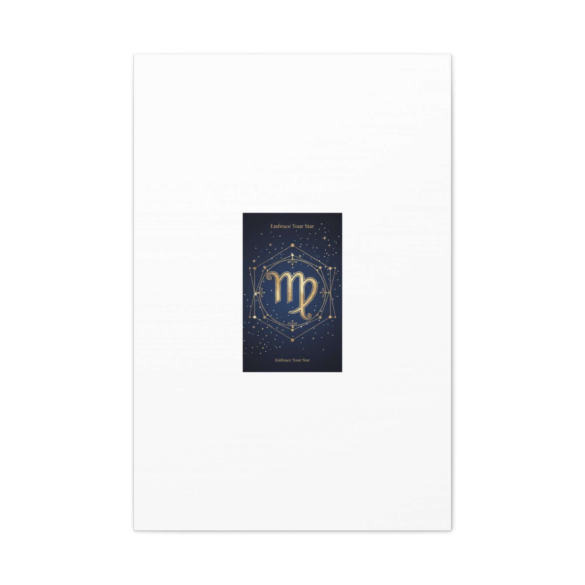 Virgo Zodiac Canvas, Astrology Art Print | Celestial Constellation Wall Decor