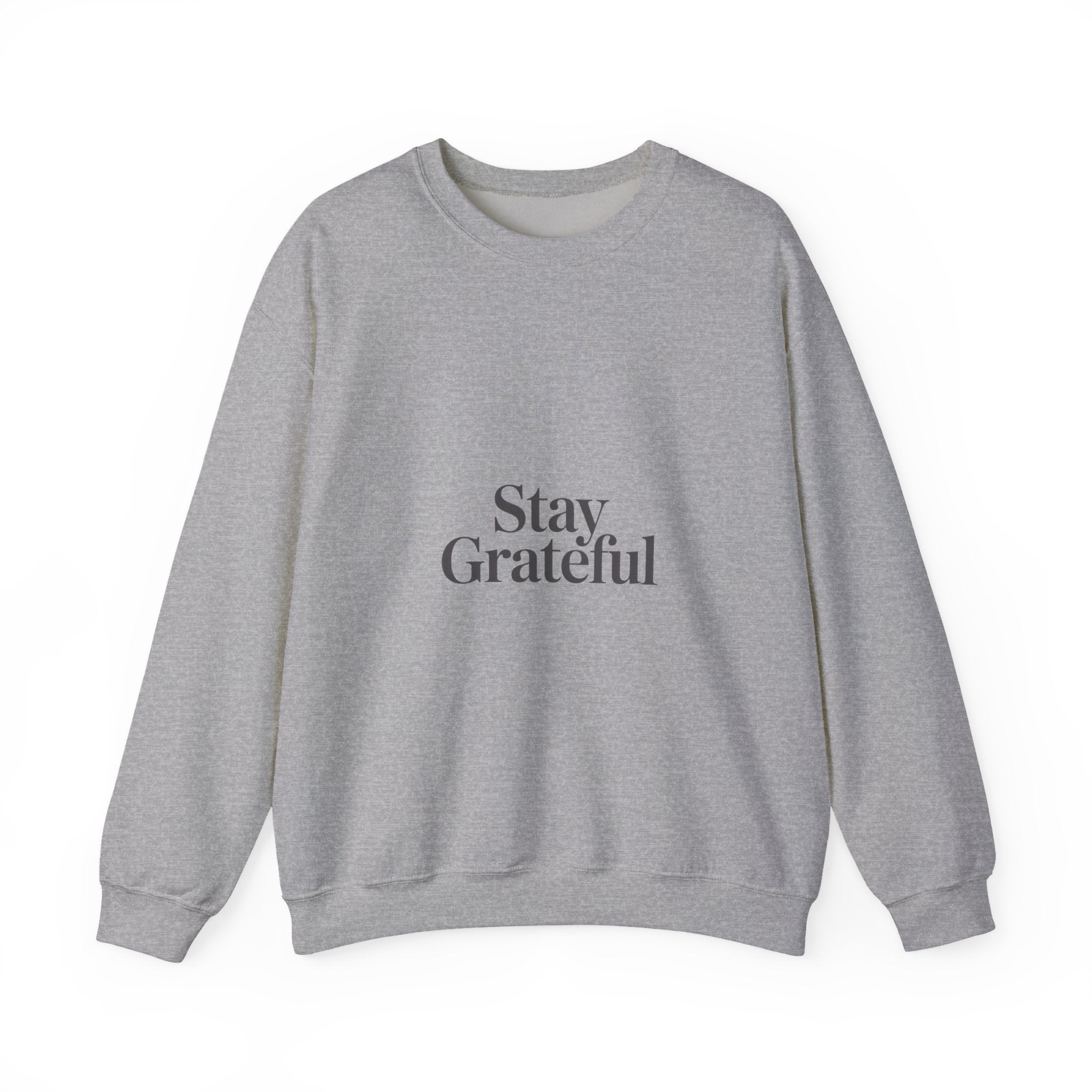 Stay Grateful Sweatshirt | Minimal Quote Shirt, Elegant Typography