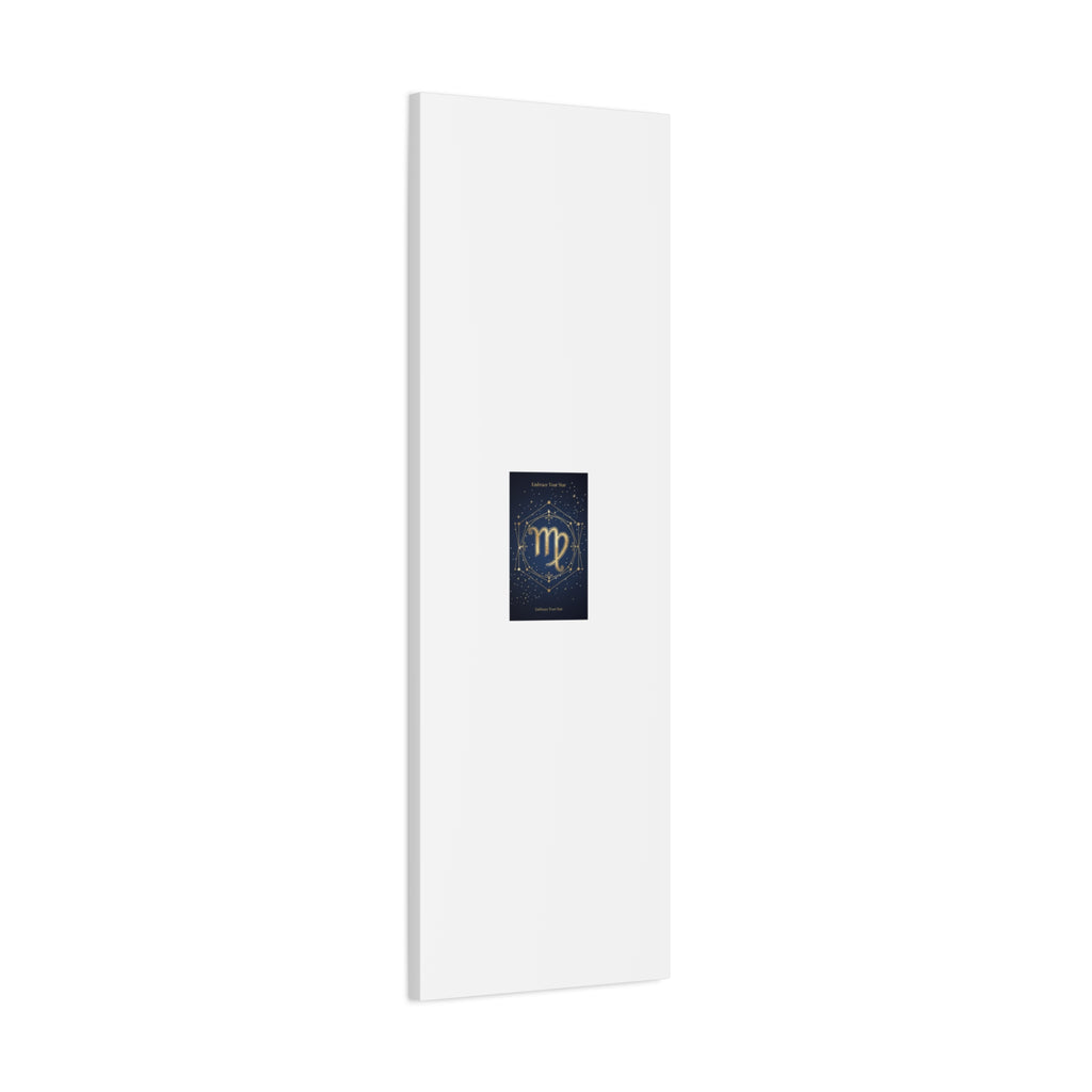 Virgo Zodiac Canvas, Astrology Art Print | Celestial Constellation Wall Decor